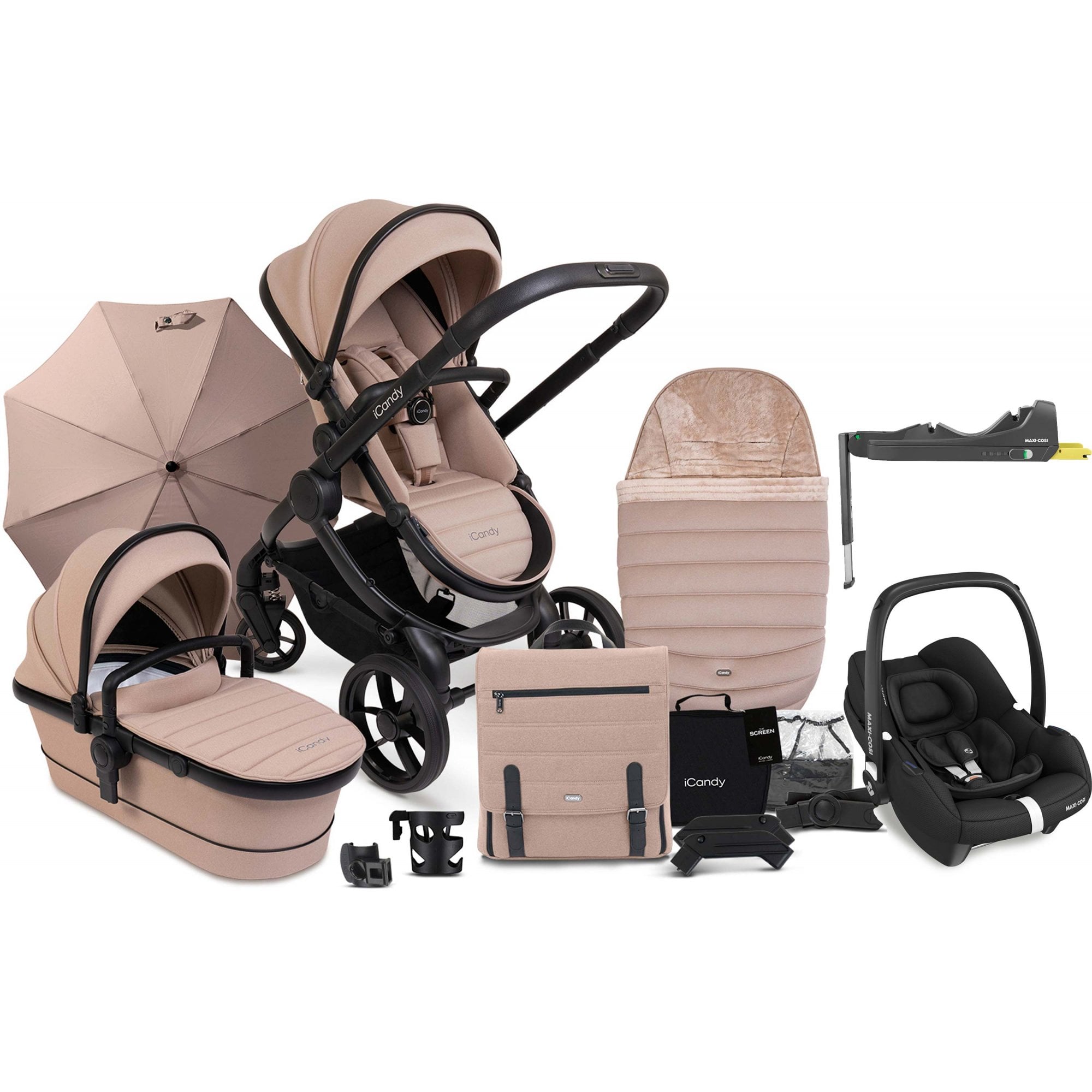 iCandy Peach 7 Complete Bundle Cookie + Cabriofix & Base