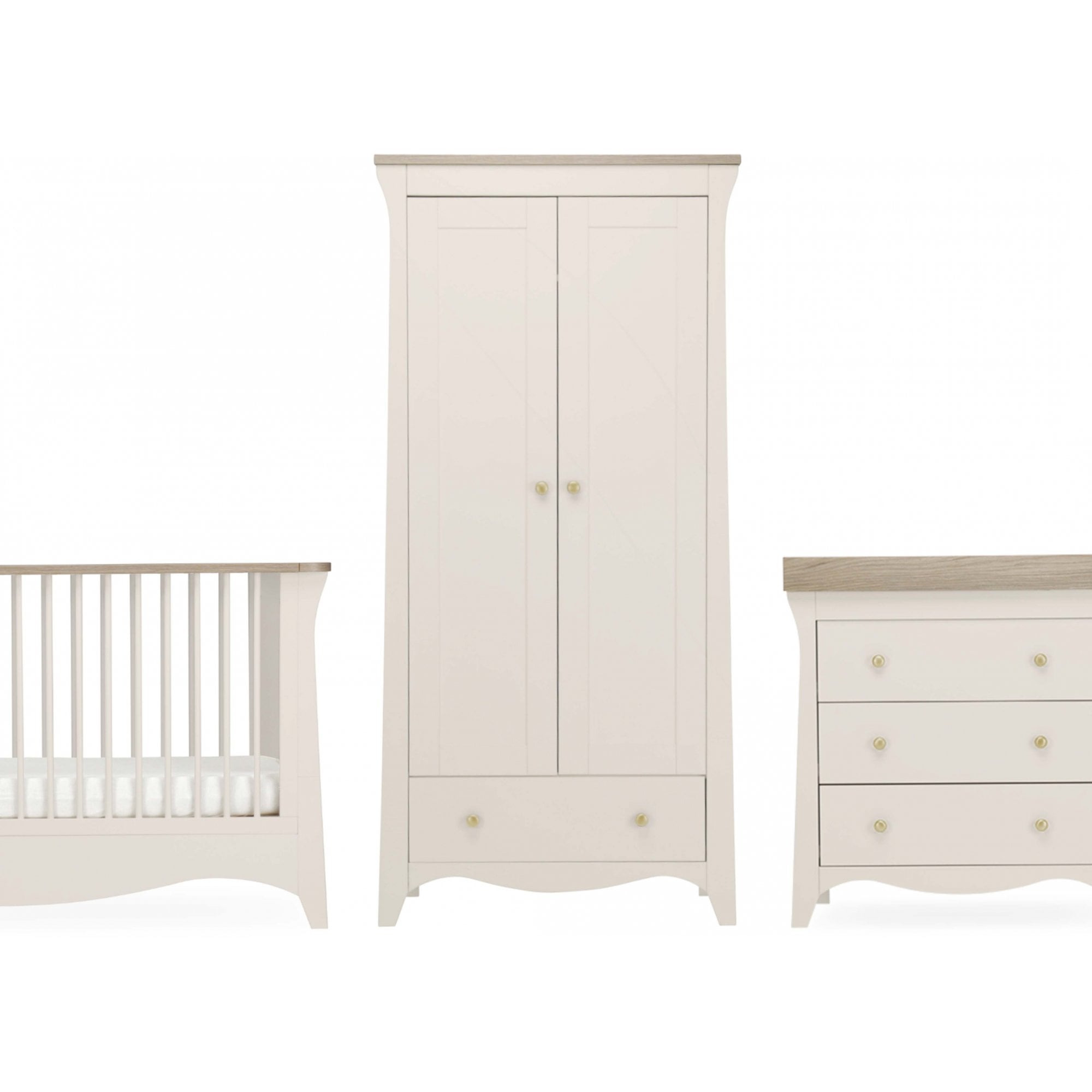 CuddleCo Clara 3 Piece Nursery Set Cashmere