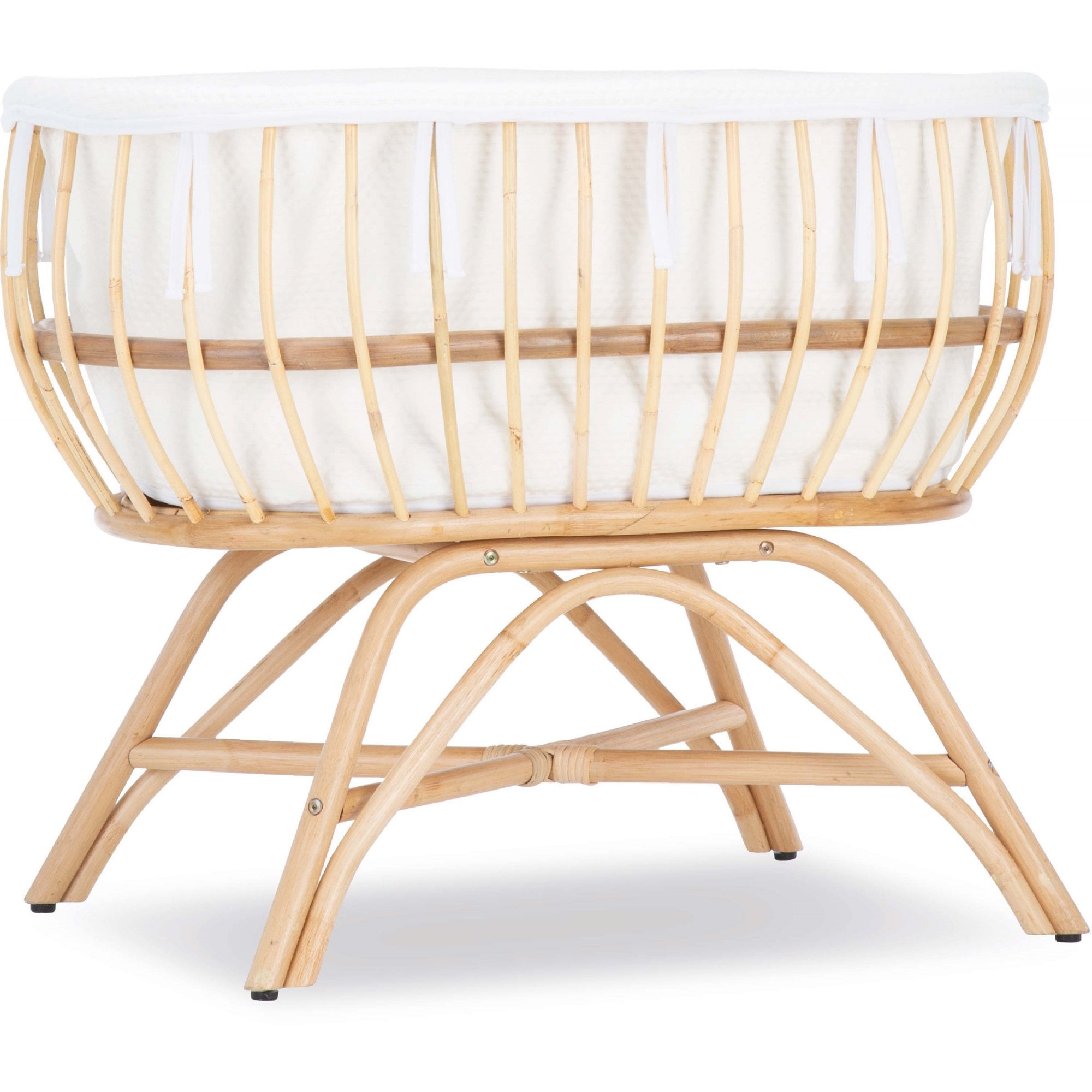 CuddleCo Aria Wave Crib - Rattan