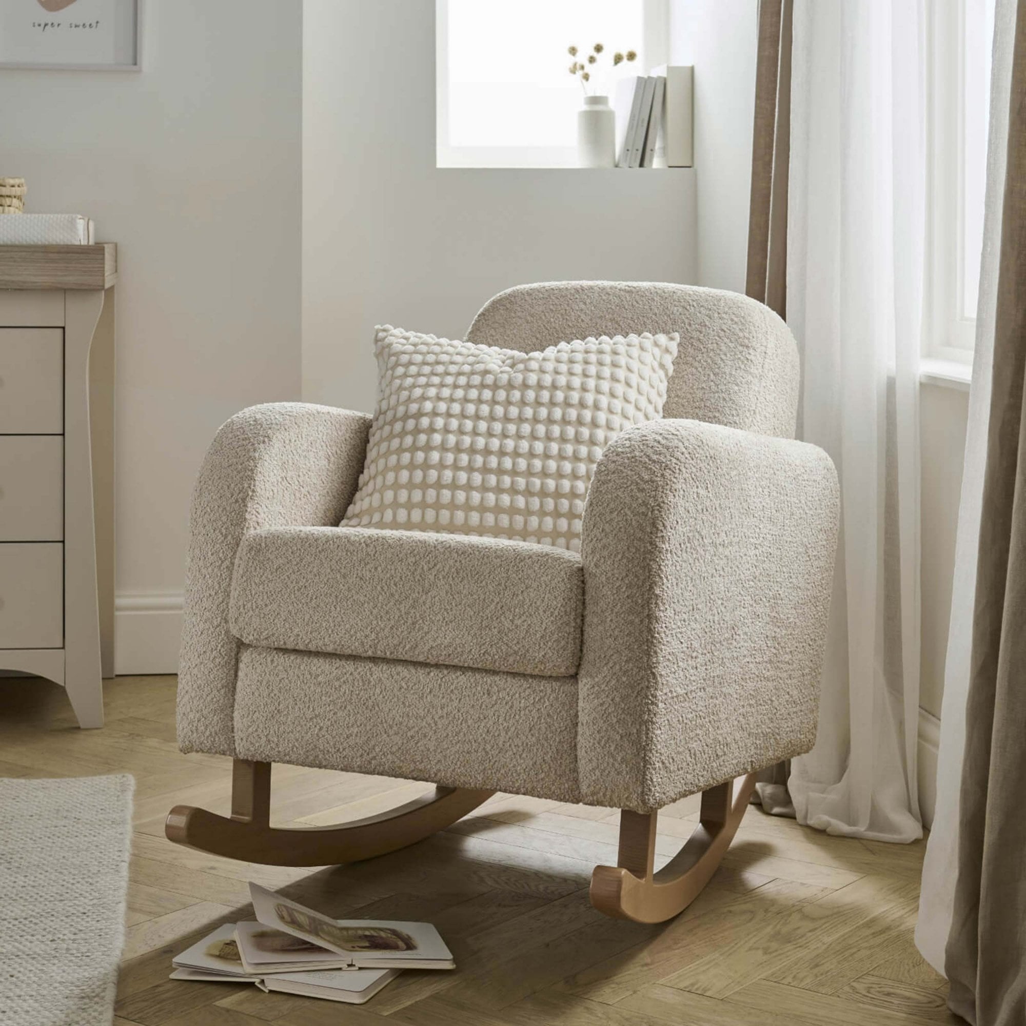 CuddleCo Etta Nursing Chair Mushroom Boucle