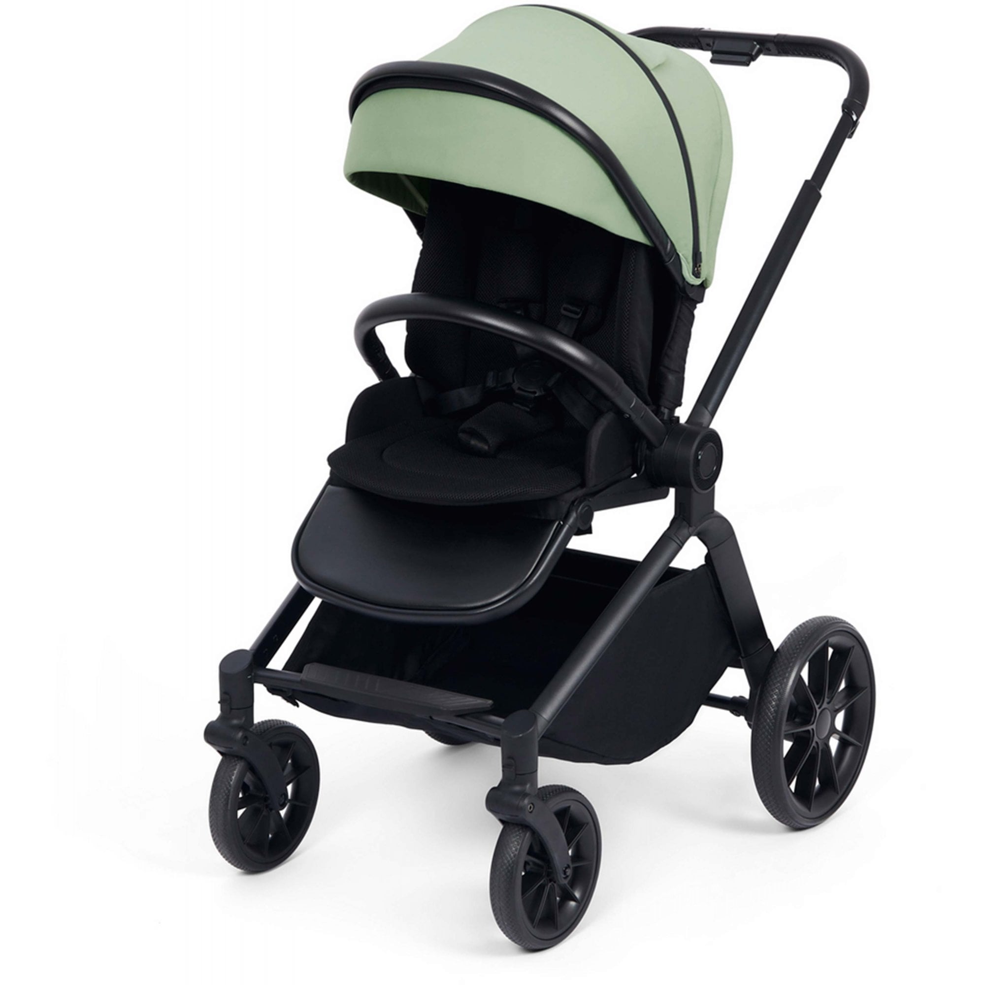 Ickle Bubba Altima 12 Piece Travel System with i-Size Stratus Car Seat & ISOFIX Base Sage Green