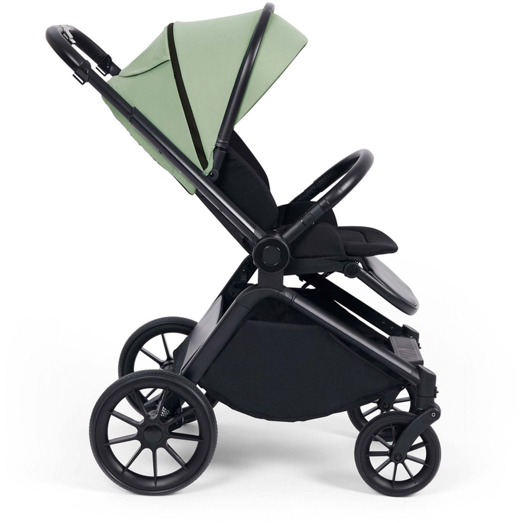 Ickle Bubba Altima 12 Piece Travel System with i-Size Stratus Car Seat & ISOFIX Base Sage Green