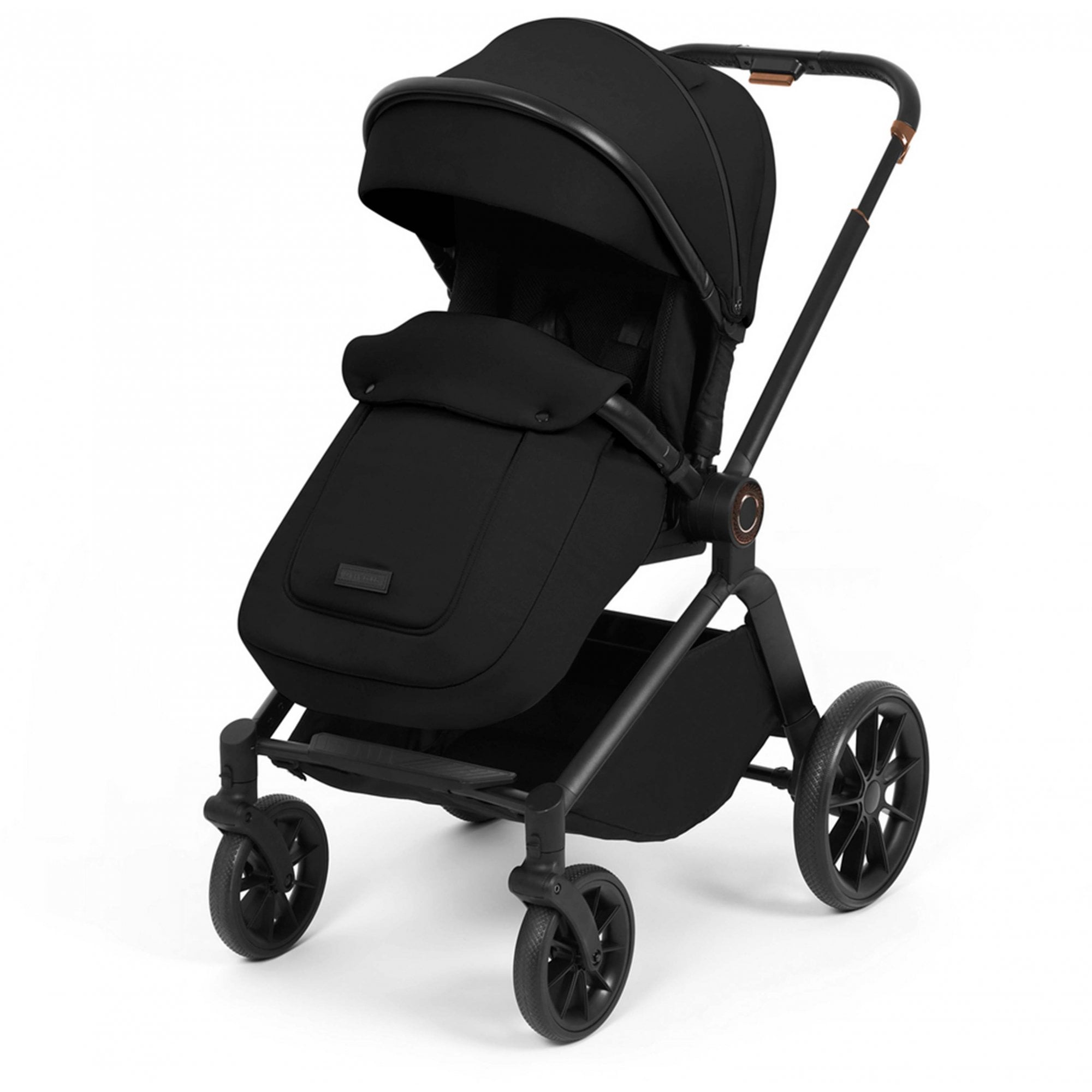 Ickle Bubba Altima 12 Piece Travel System with i-Size Stratus Car Seat & ISOFIX Base Black