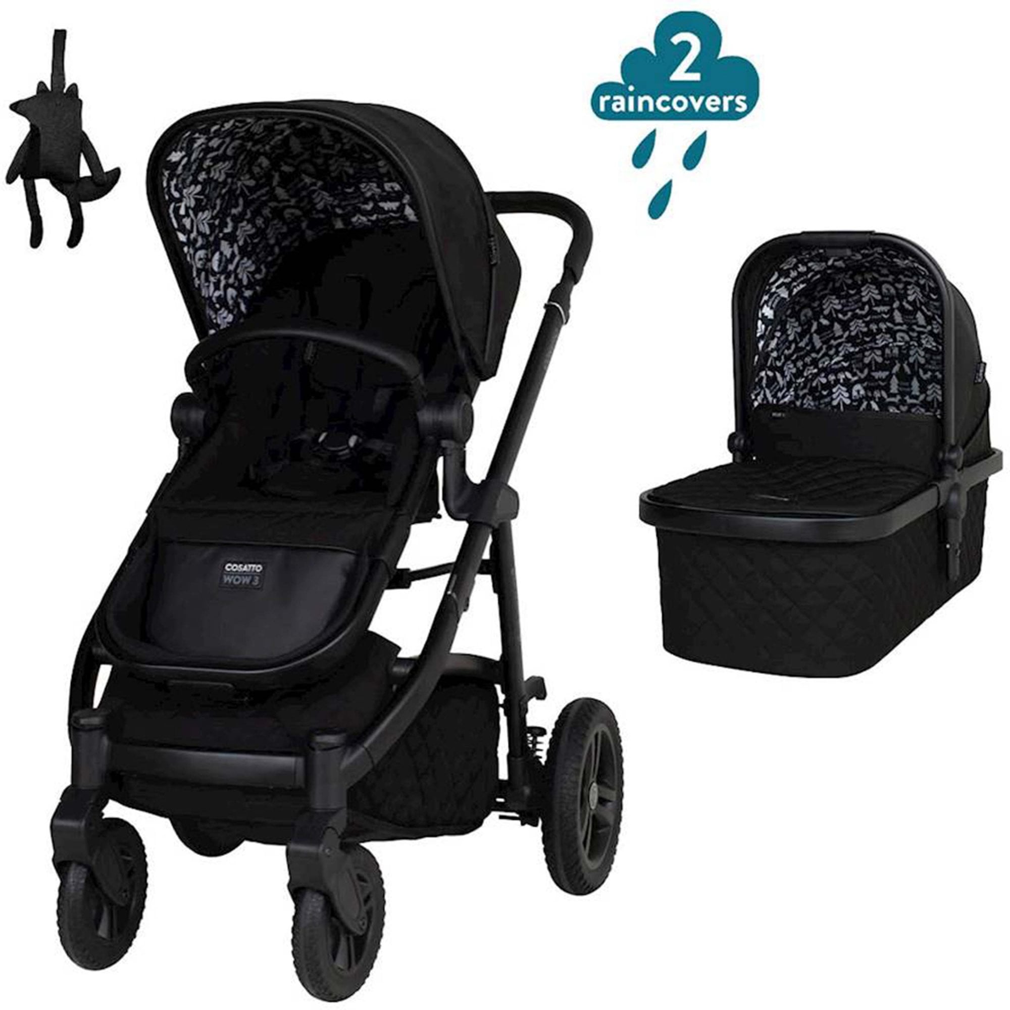 Cosatto Wow 3 Pram & Pushchair Silhouette