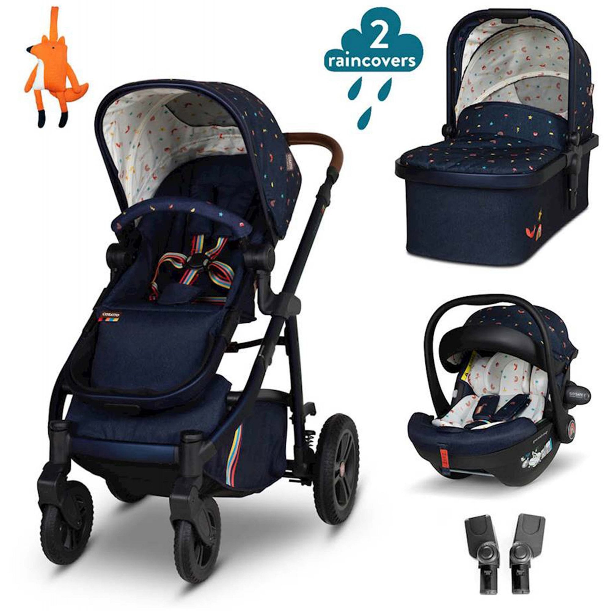 Cosatto Wow 3 Car Seat Bundle Doodle Days