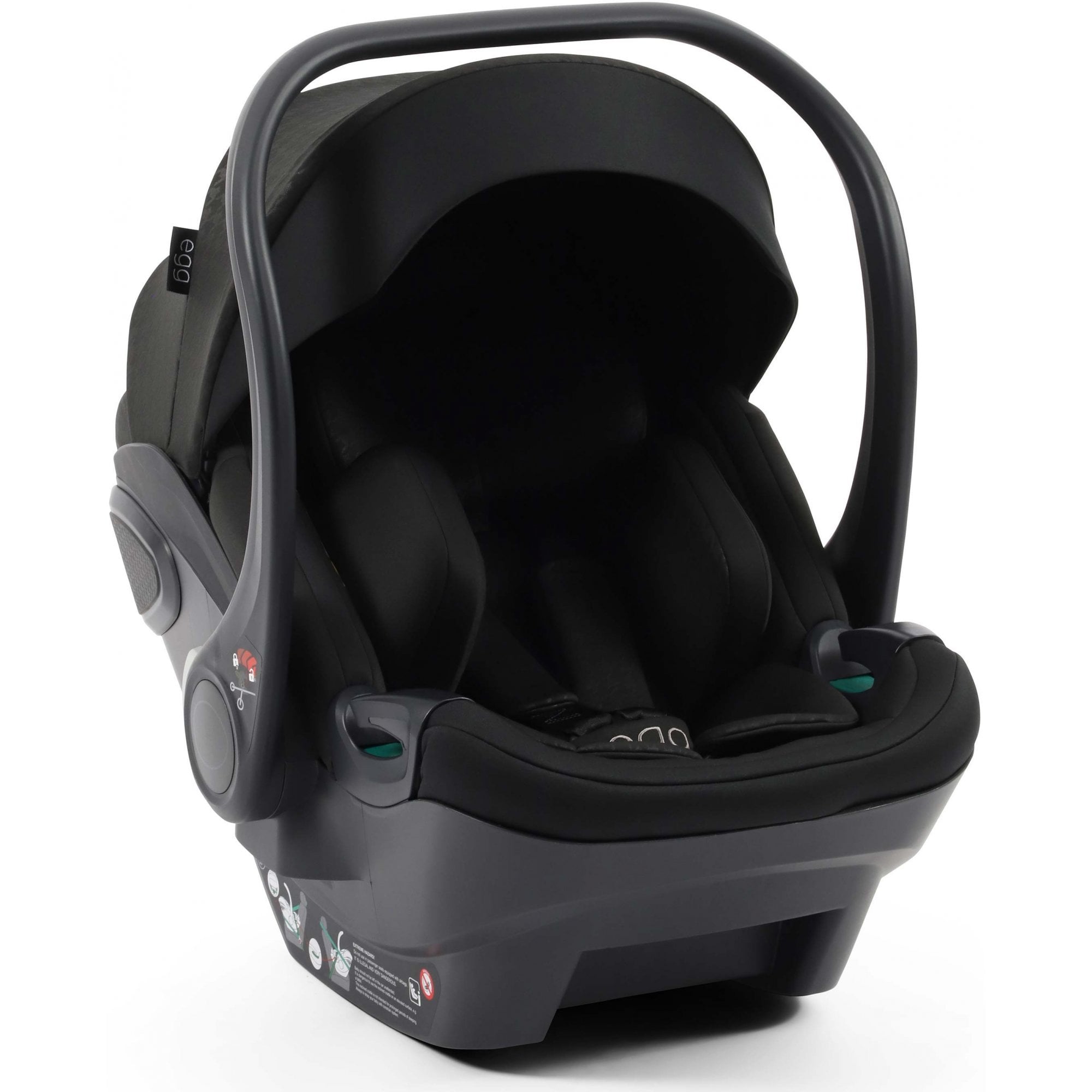 egg3® Shell i-Size Infant Car Seat Houndstooth Black