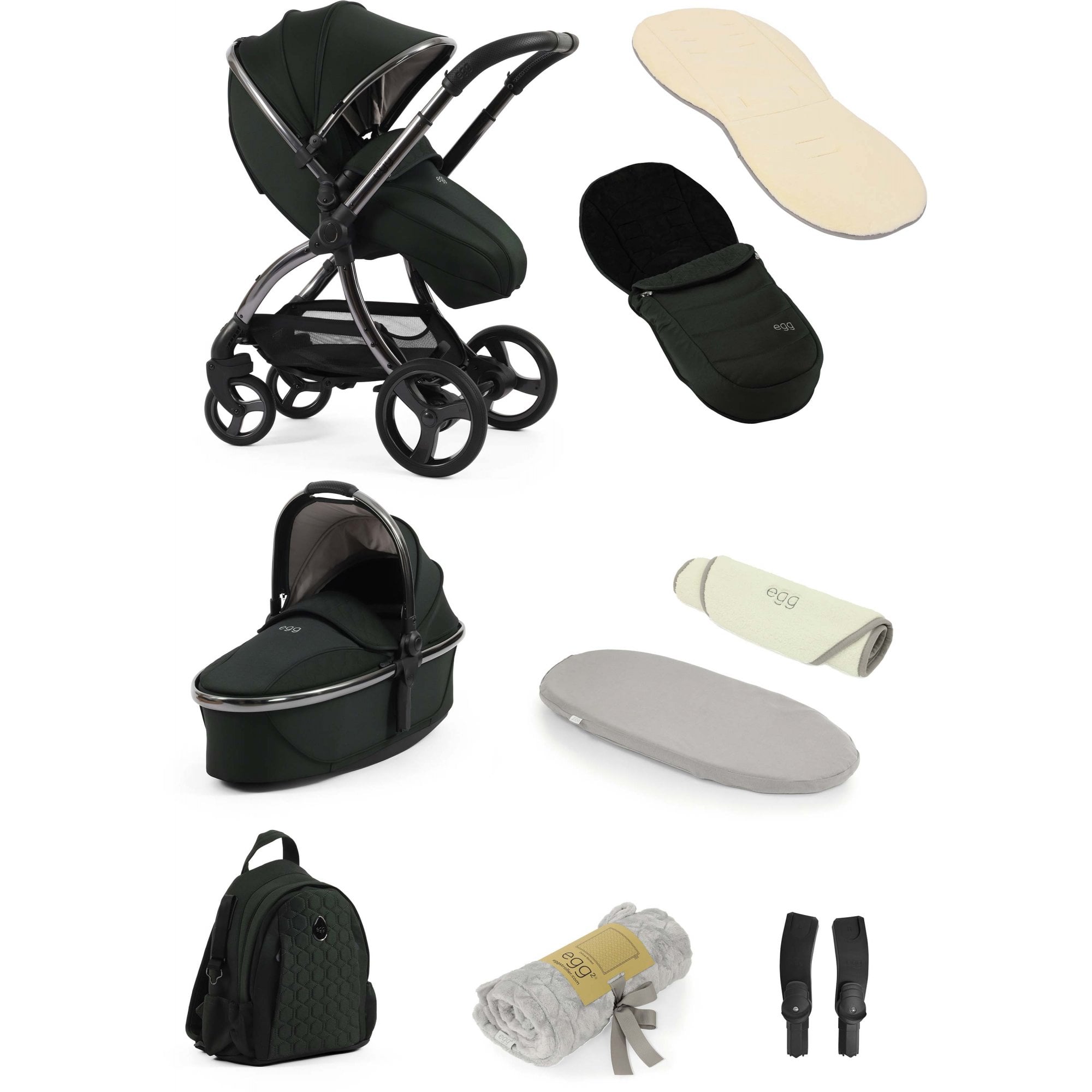 egg3® Snuggle Bundle 9 Piece Black Olive
