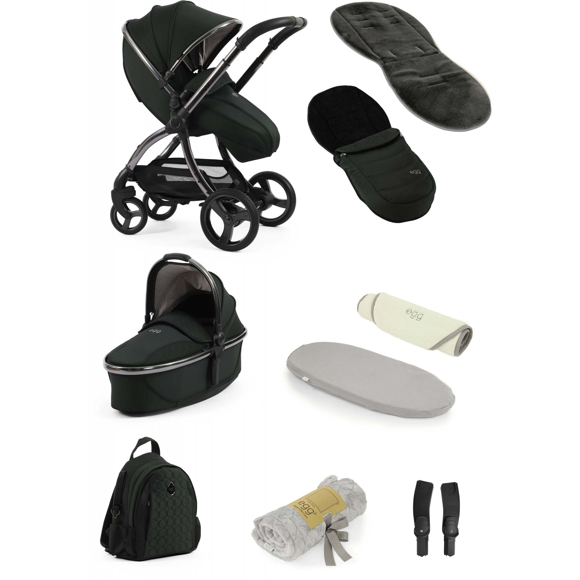 egg3® Snuggle Bundle 9 Piece Black Olive