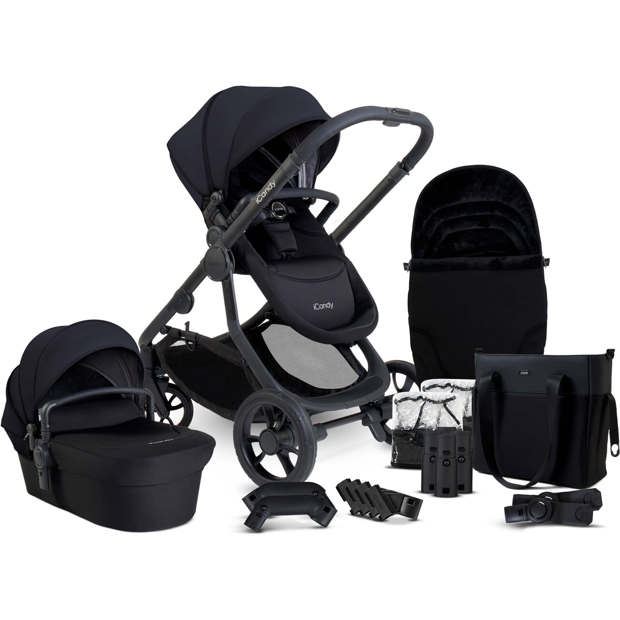 iCandy Orange 4 Pushchair Bundle Black Edition