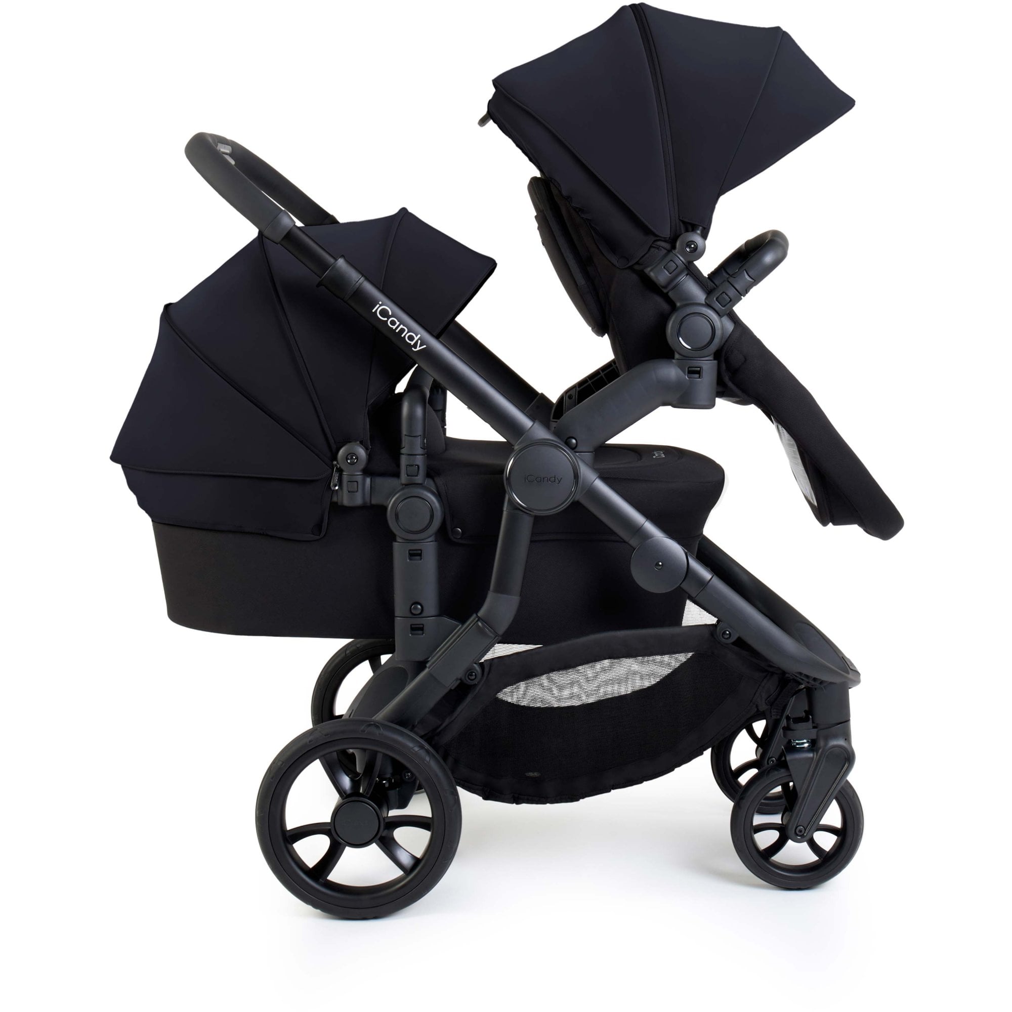 iCandy Orange 4 Pushchair Bundle Black Edition + Baby Safe Pro & Base