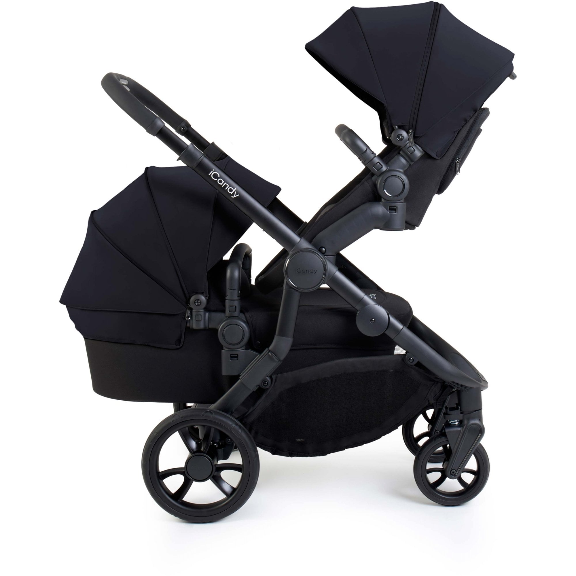 iCandy Orange 4 Pushchair Bundle Black Edition + Baby Safe Pro & Base