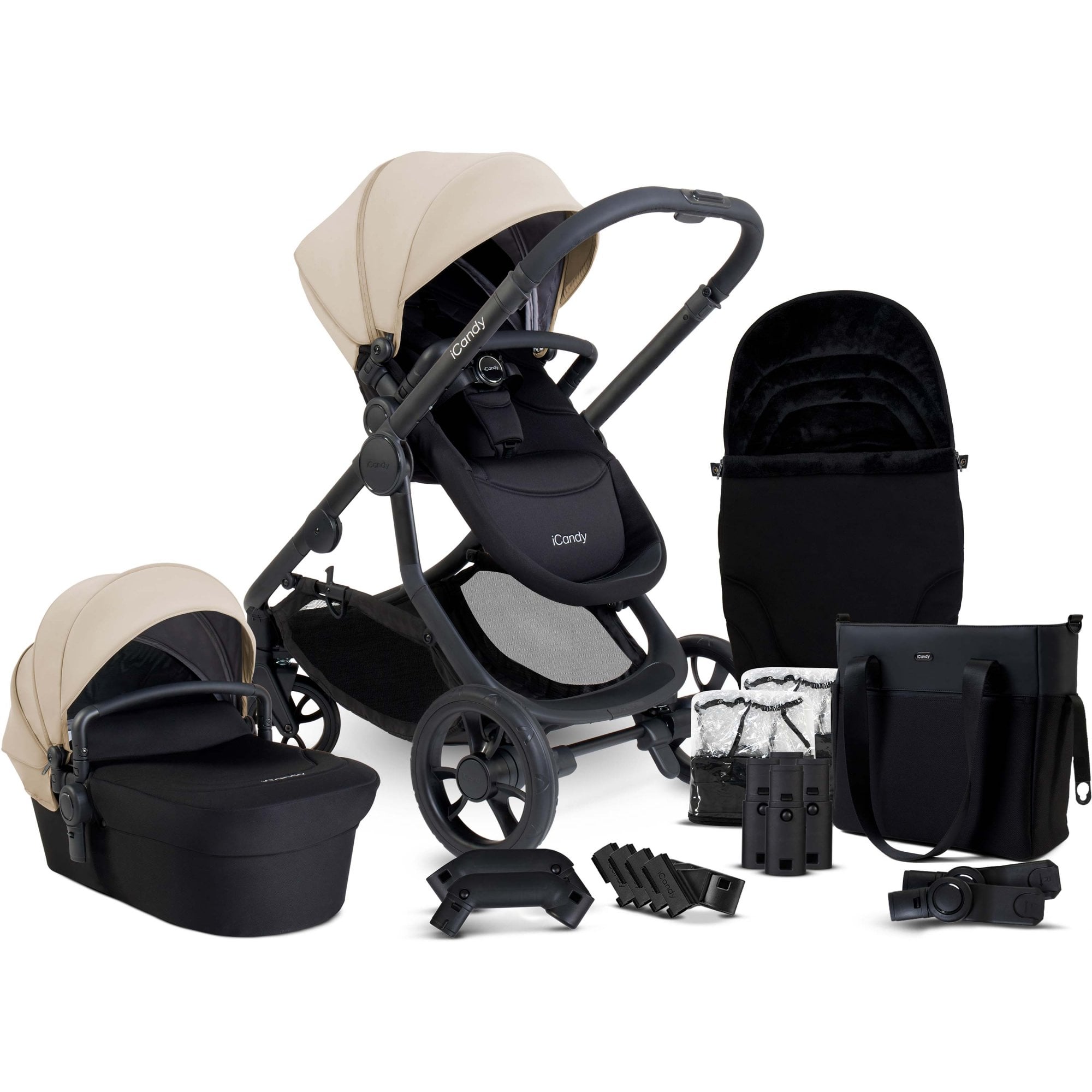 iCandy Orange 4 Pushchair Bundle Latte
