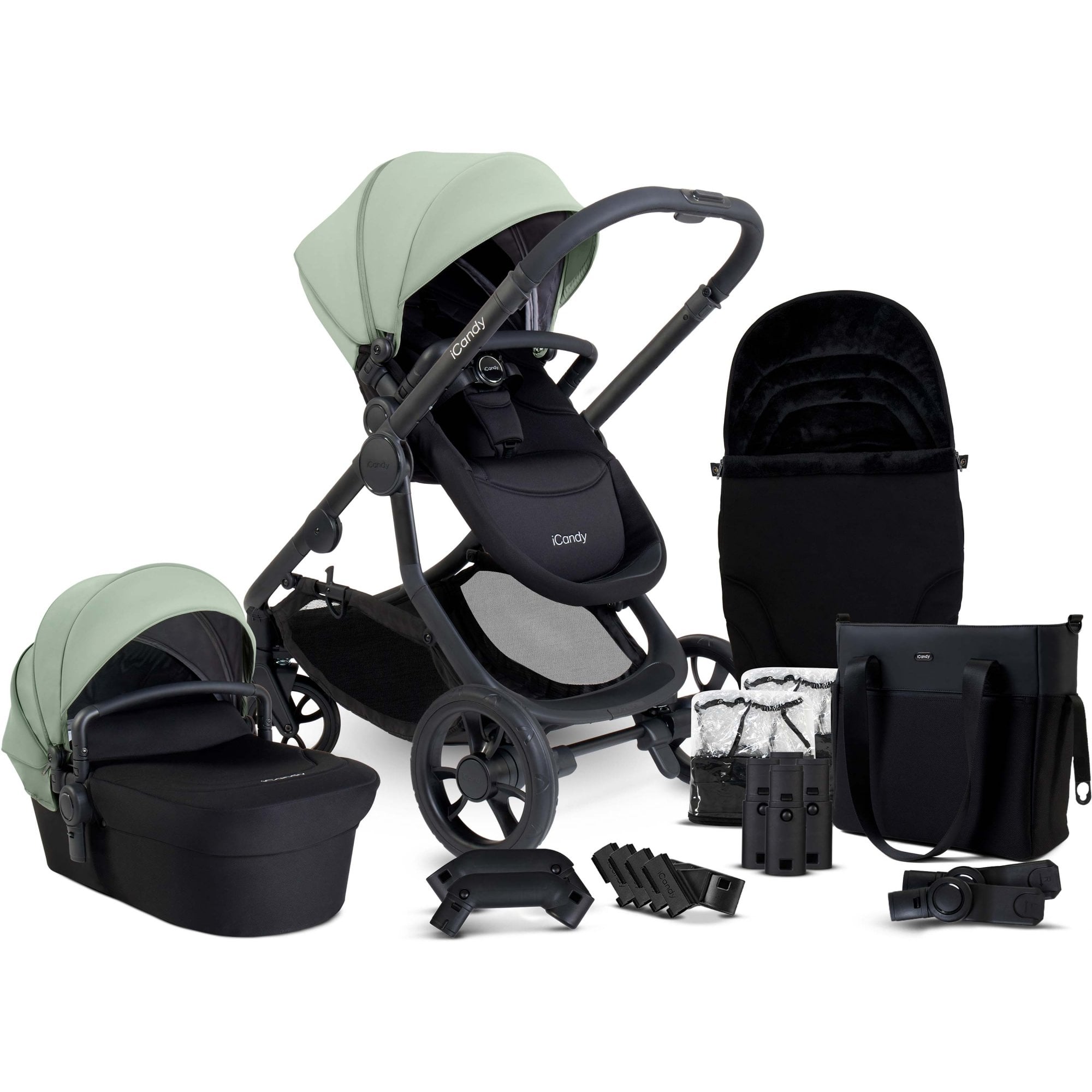 iCandy Orange 4 Pushchair Bundle Pistachio