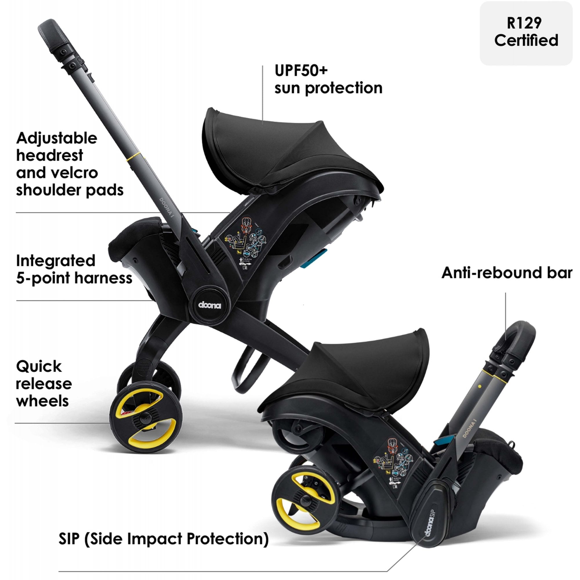 Doona i Car Seat & Stroller Nitro Black