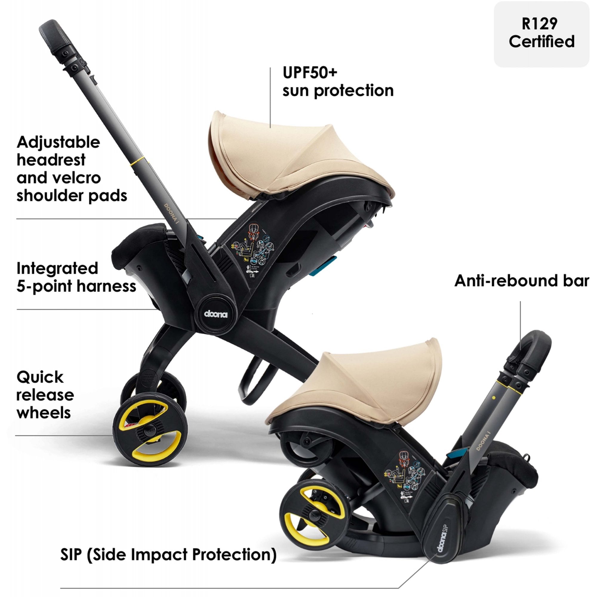 Doona i Car Seat & Stroller Sahara Sand