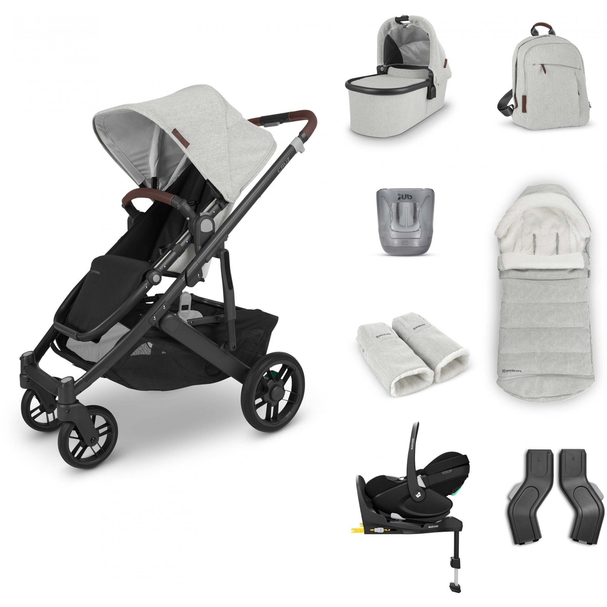 Uppababy Cruz V2 + Pebble 360 Pro + Base + Accessories Bundle Anthony
