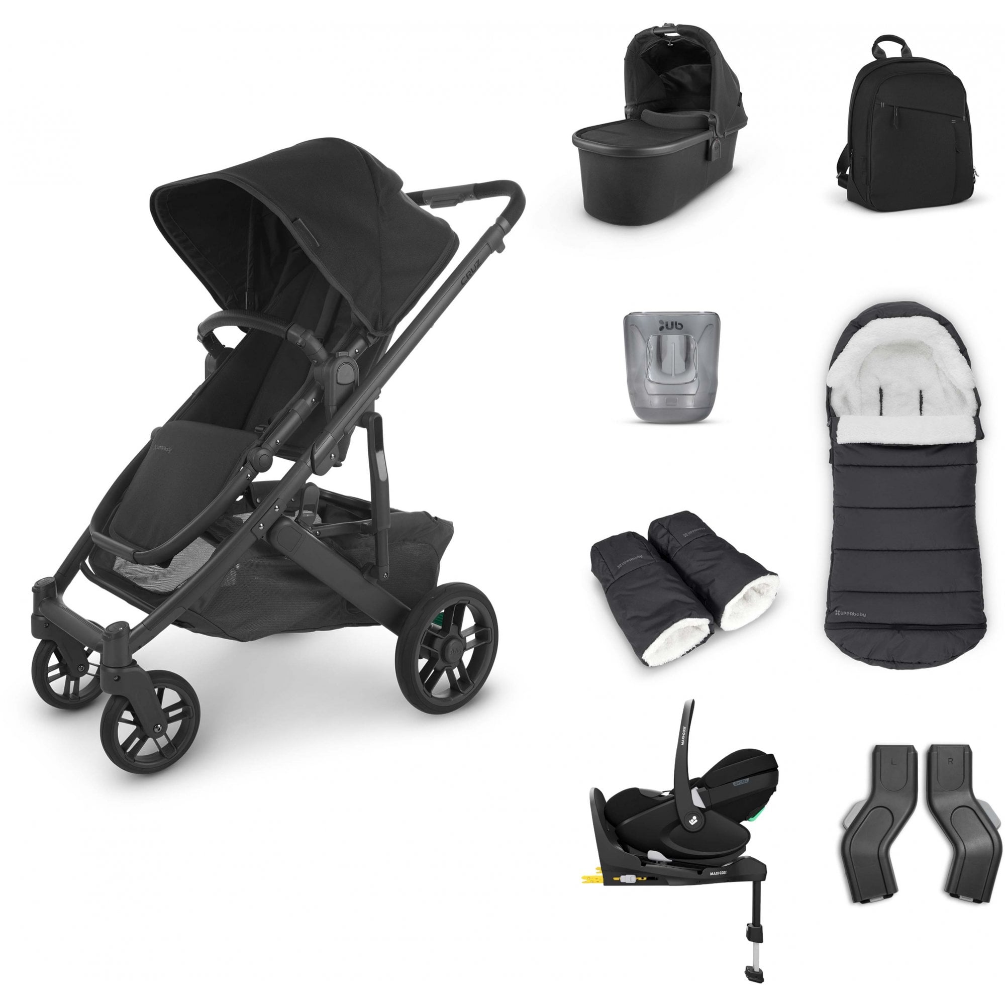 Uppababy Cruz V2 + Pebble 360 Pro + Base + Accessories Bundle Jake