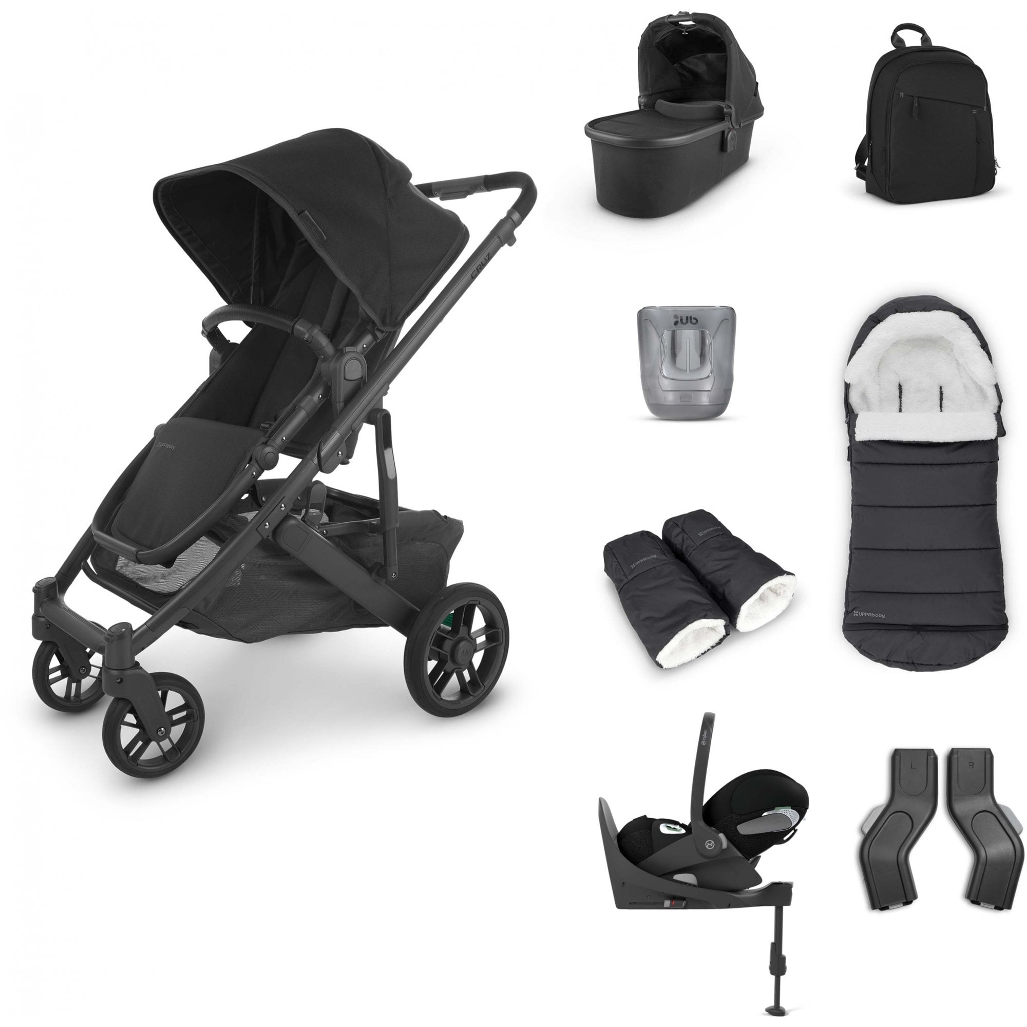 Uppababy Cruz V2 + Cloud T + Base + Accessories Bundle Jake