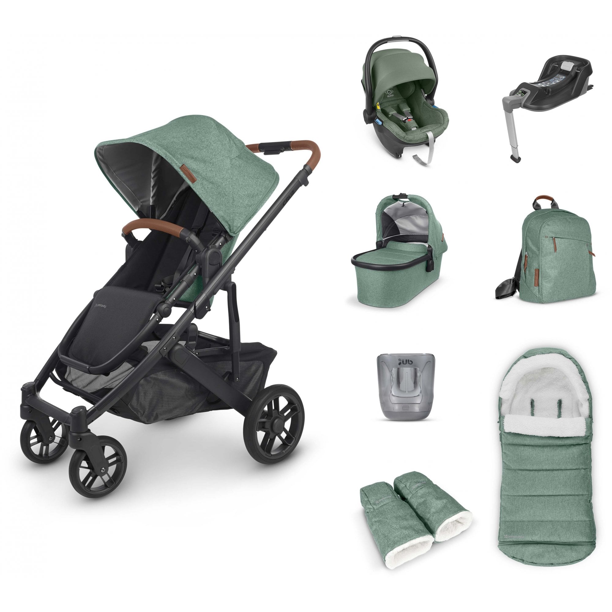 Uppababy Cruz V2 + Mesa + Base + Accessories Bundle Gwen