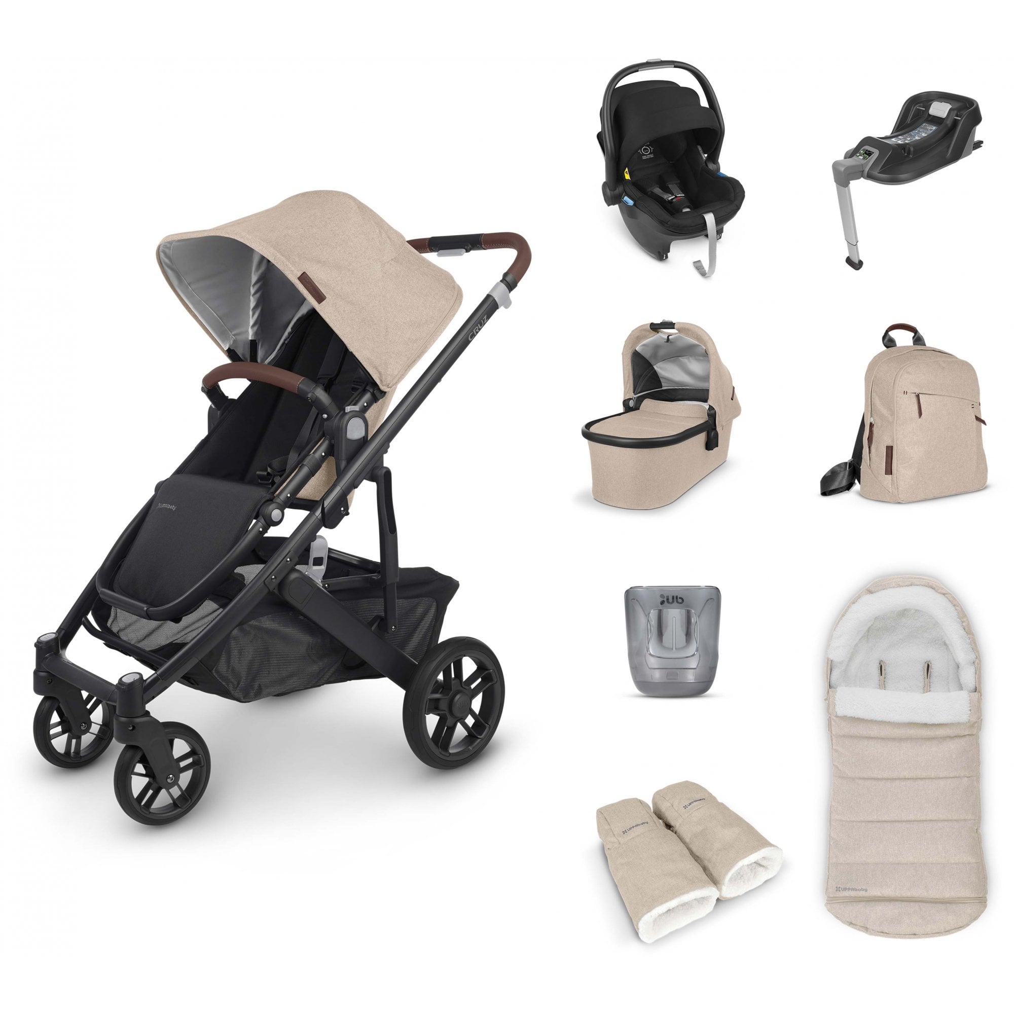 Uppababy Cruz V2 + Mesa + Base + Accessories Bundle Liam
