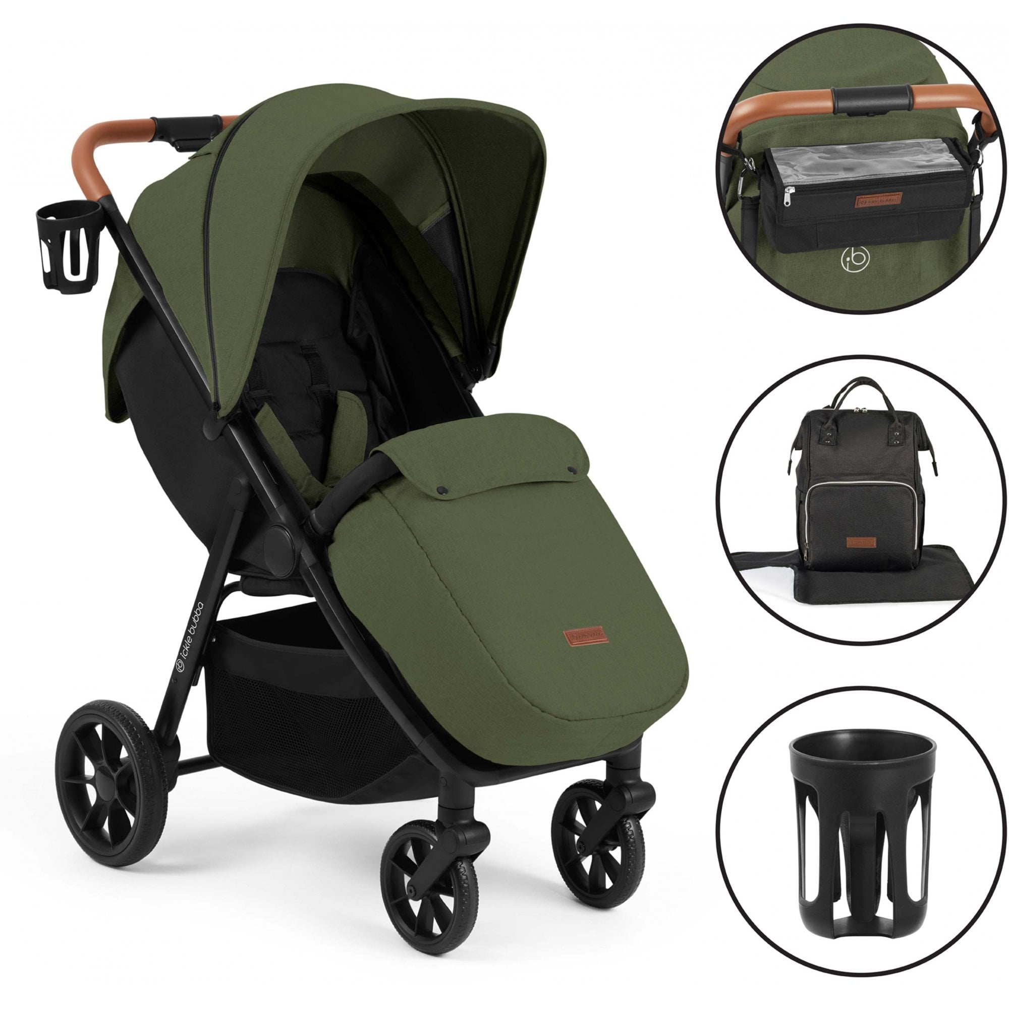 Ickle Bubba Stomp Stride Prime Stroller Woodland