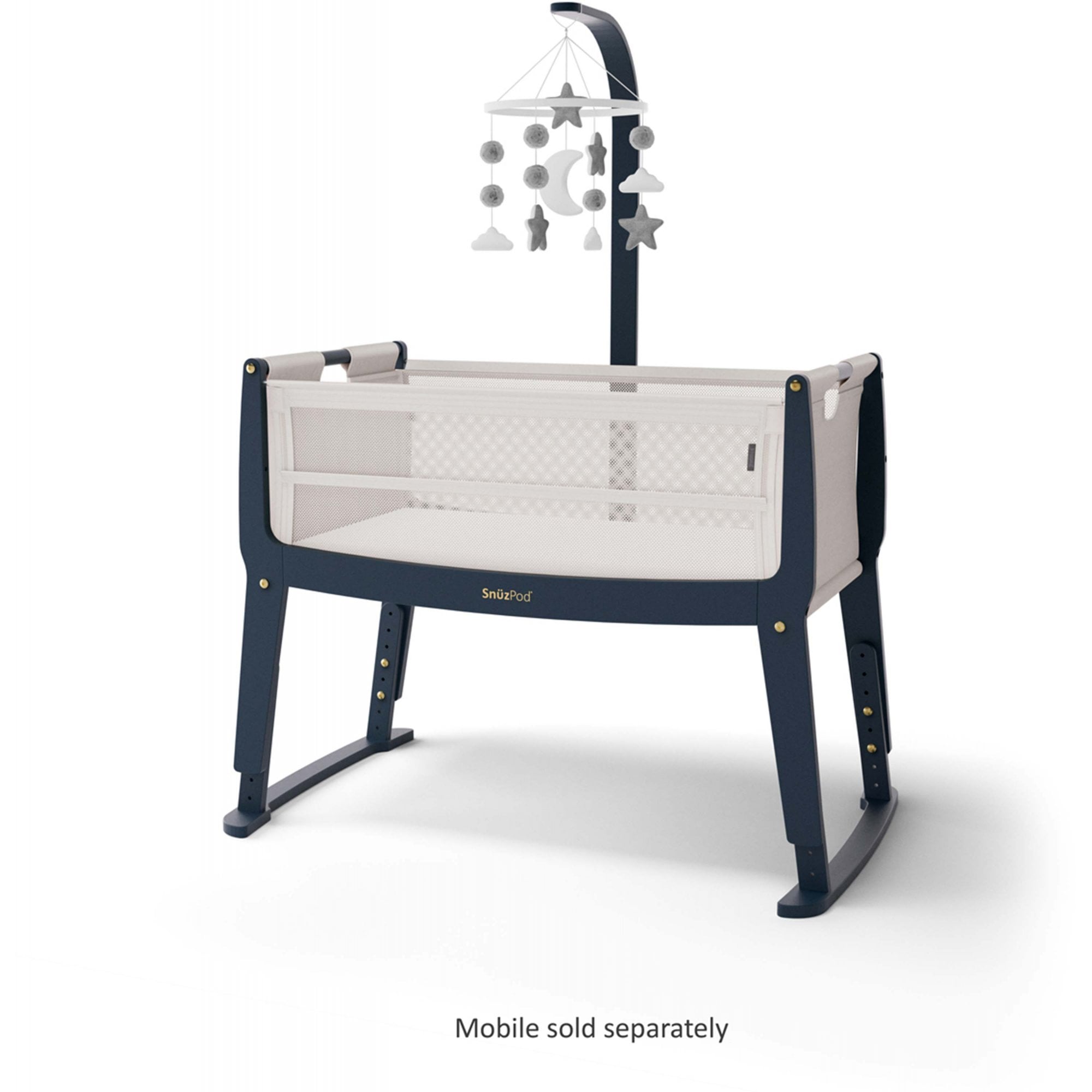 SNUZ SnuzPod Studio Bedside Crib London Navy