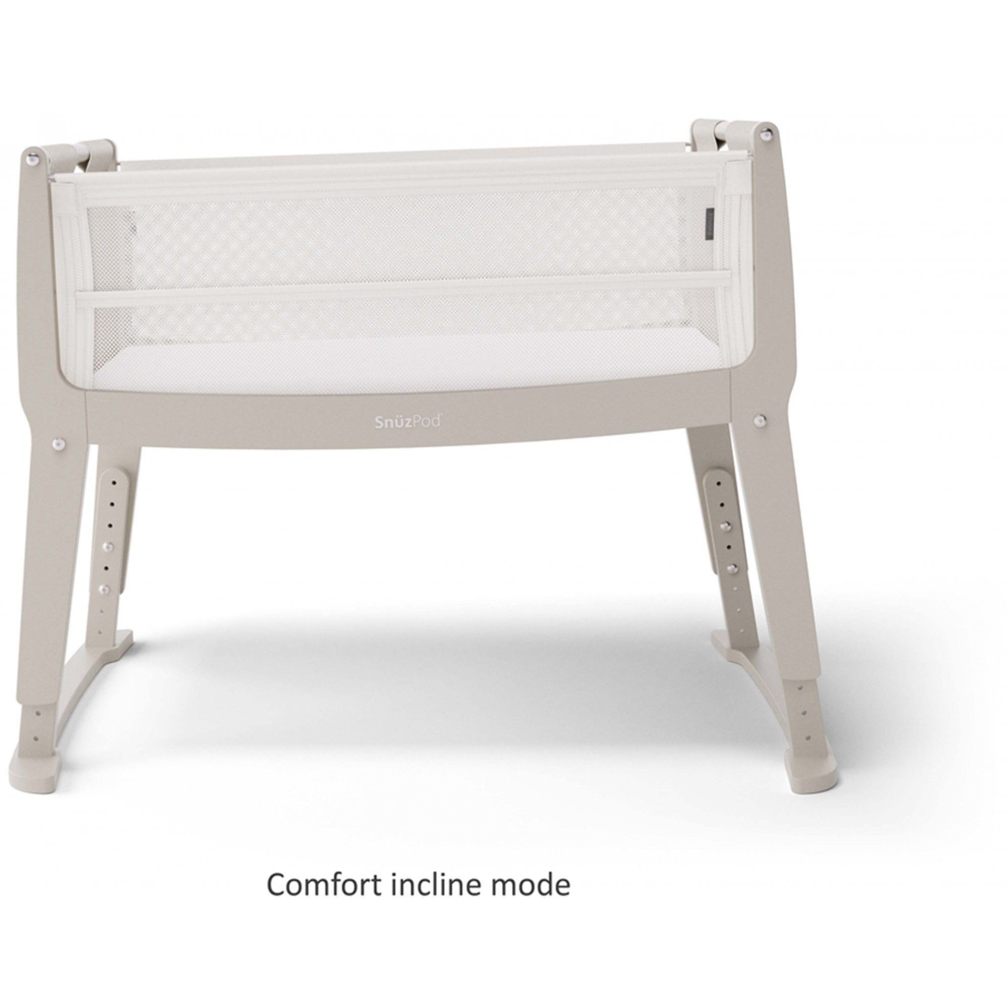 SNUZ SnuzPod Studio Bedside Crib Oslo Grey