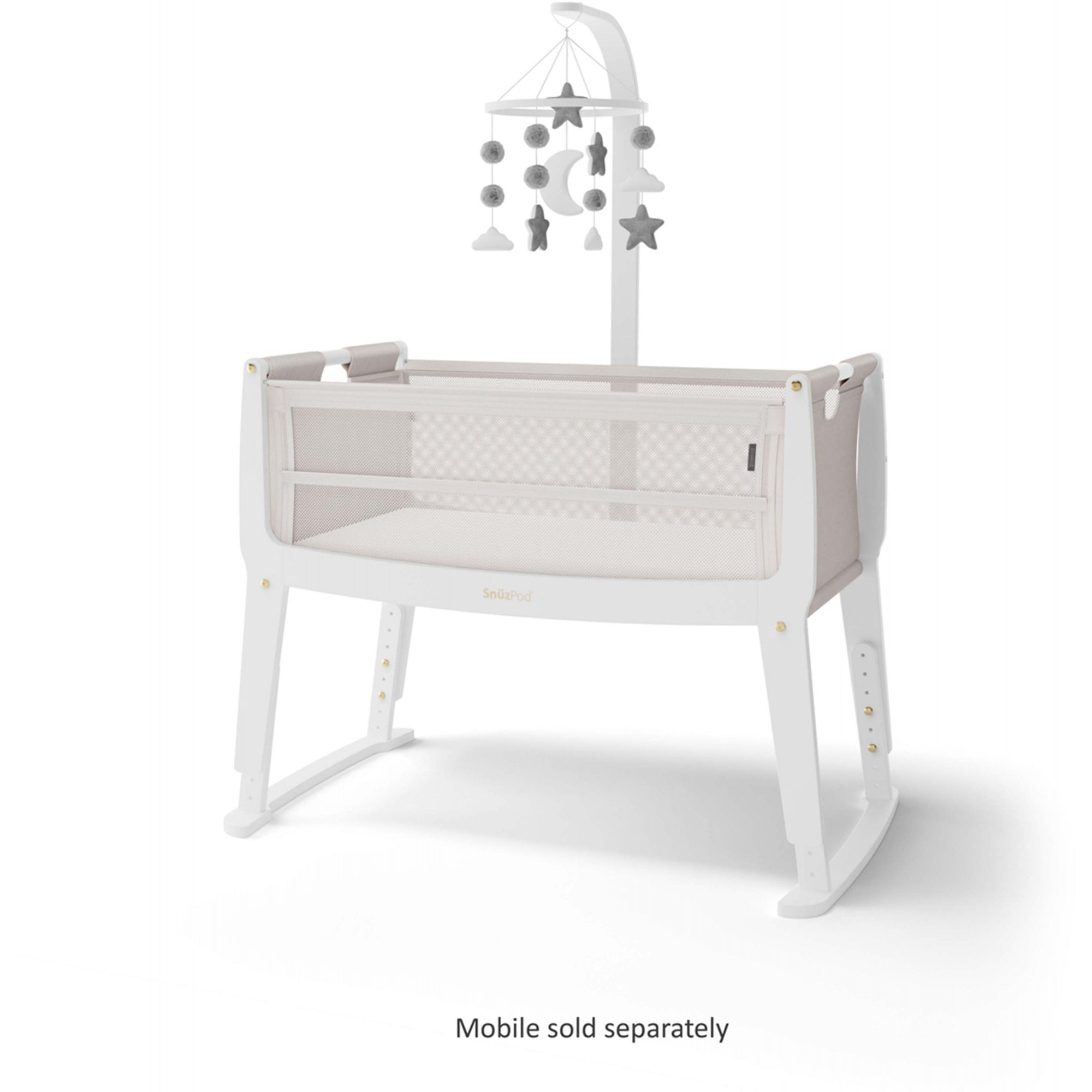 SNUZ SnuzPod Studio Bedside Crib Paris White