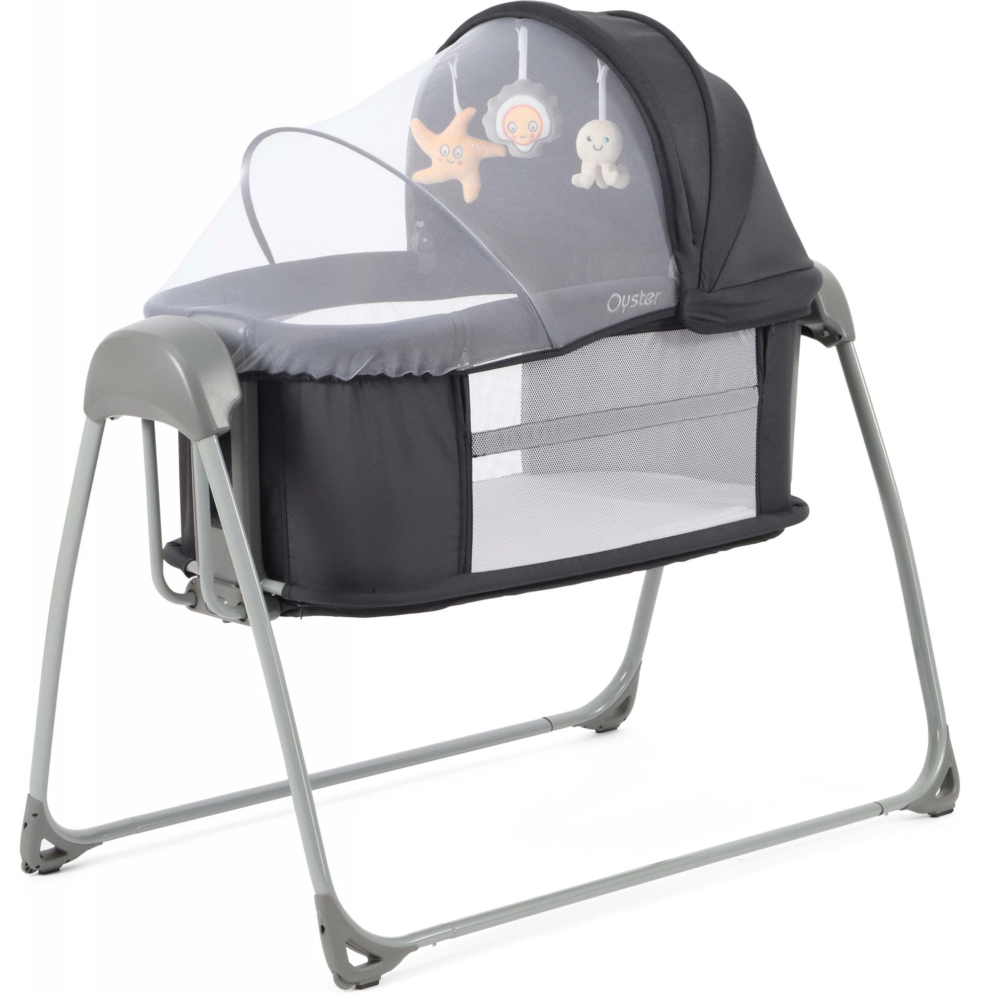 Oyster Home Swinging Crib Carbonite