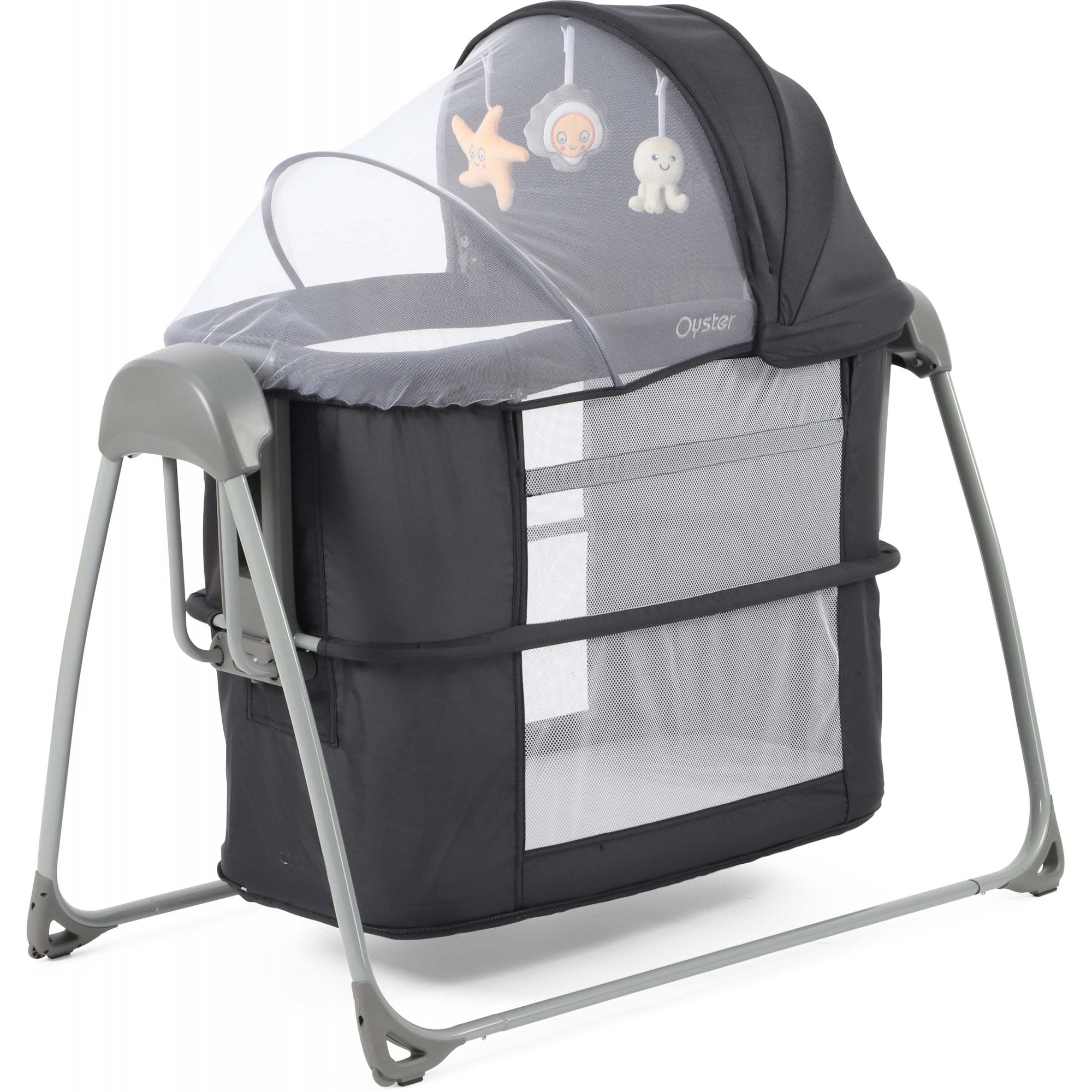 Oyster Home Swinging Crib Carbonite