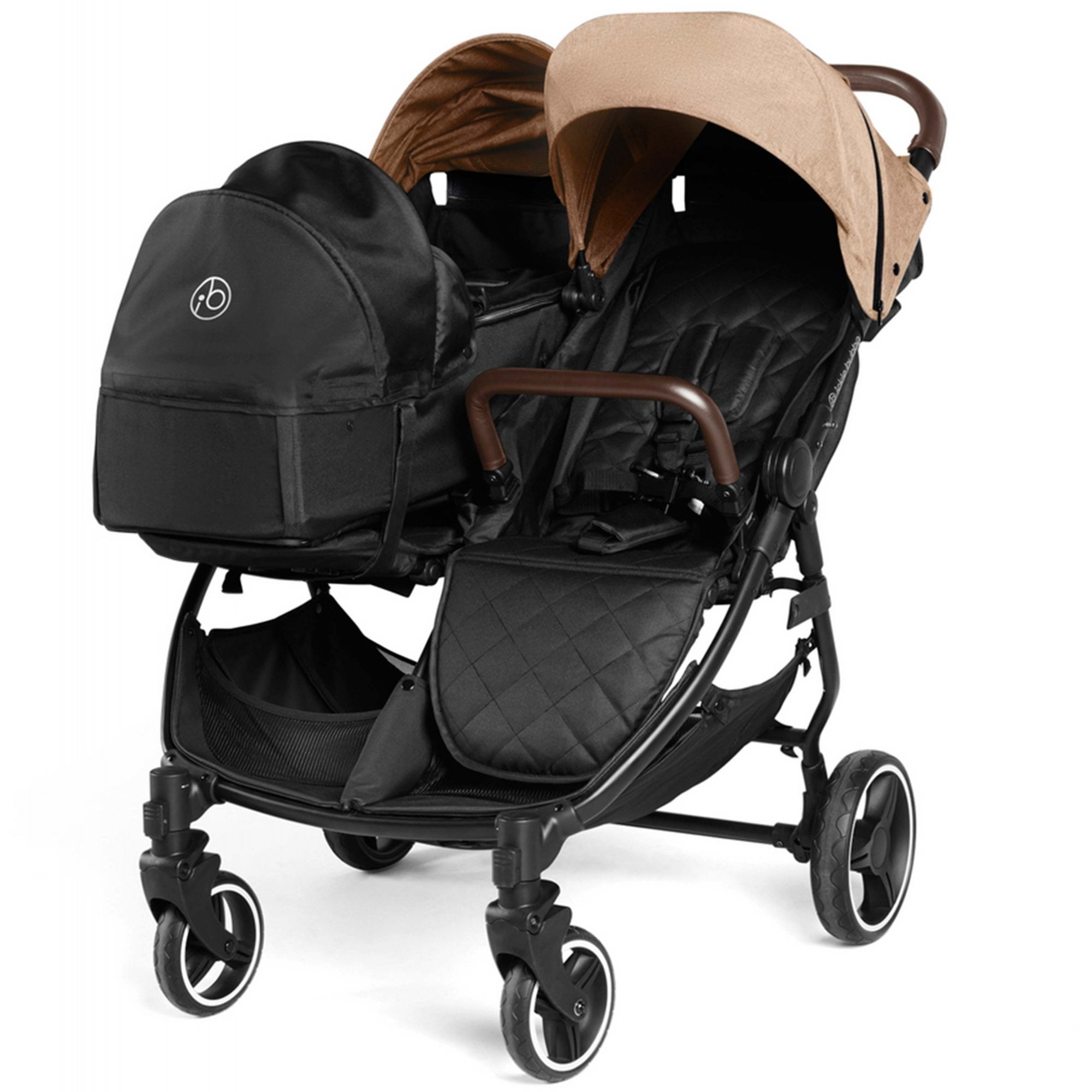 Ickle Bubba Venus Prime Twin Stroller Biscuit