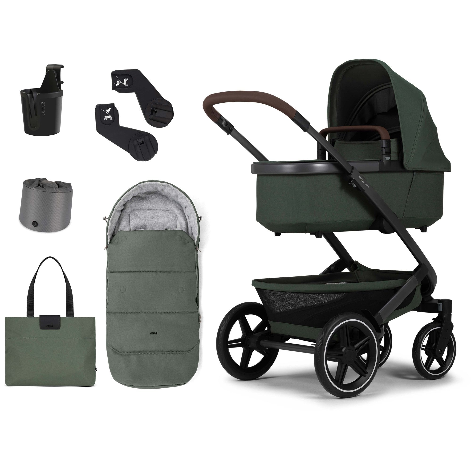 Joolz Geo3 Ultimate Pushchair Bundle Forest Green