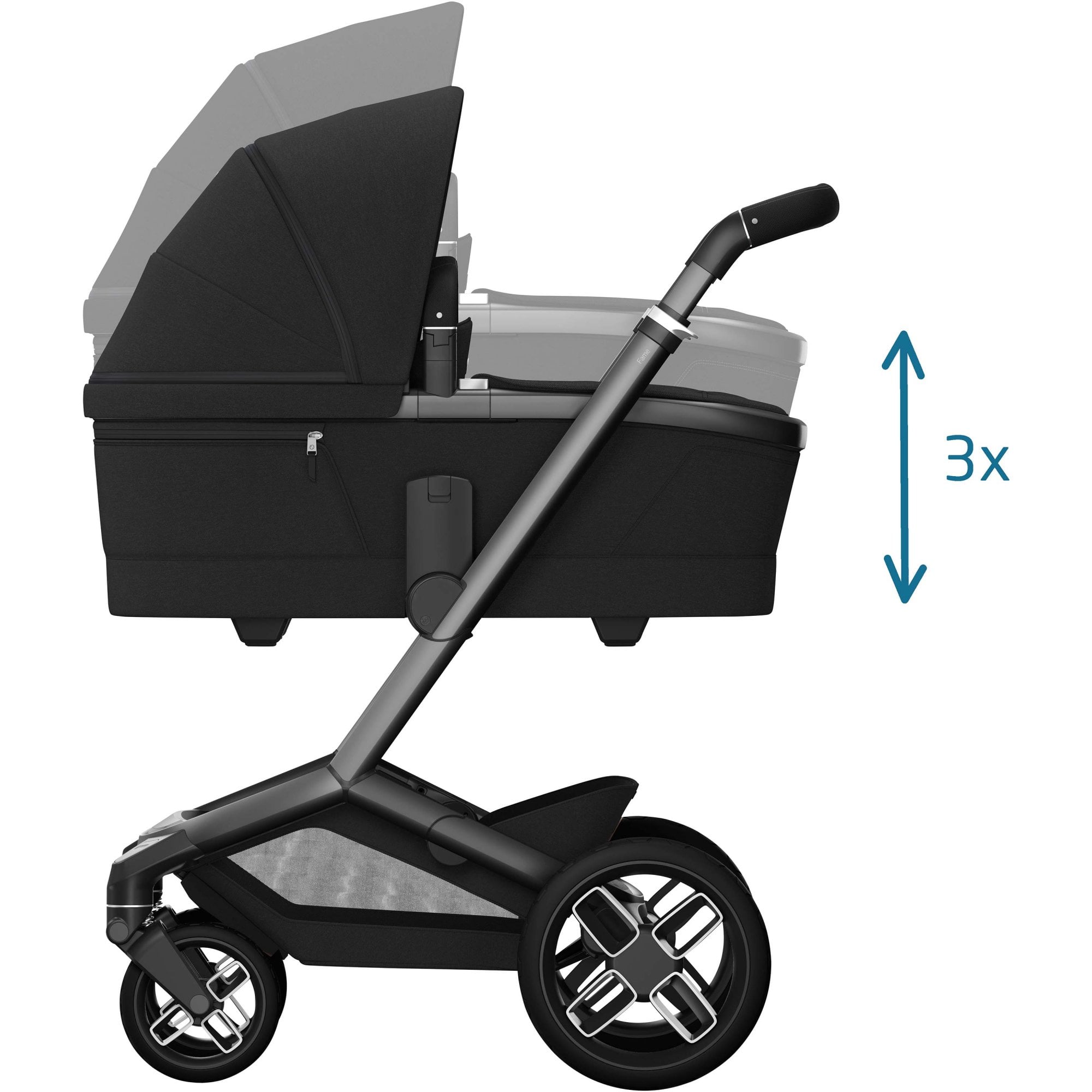 Maxi Cosi Fame Pebble 360 Pro2 Travel System Twillic Black