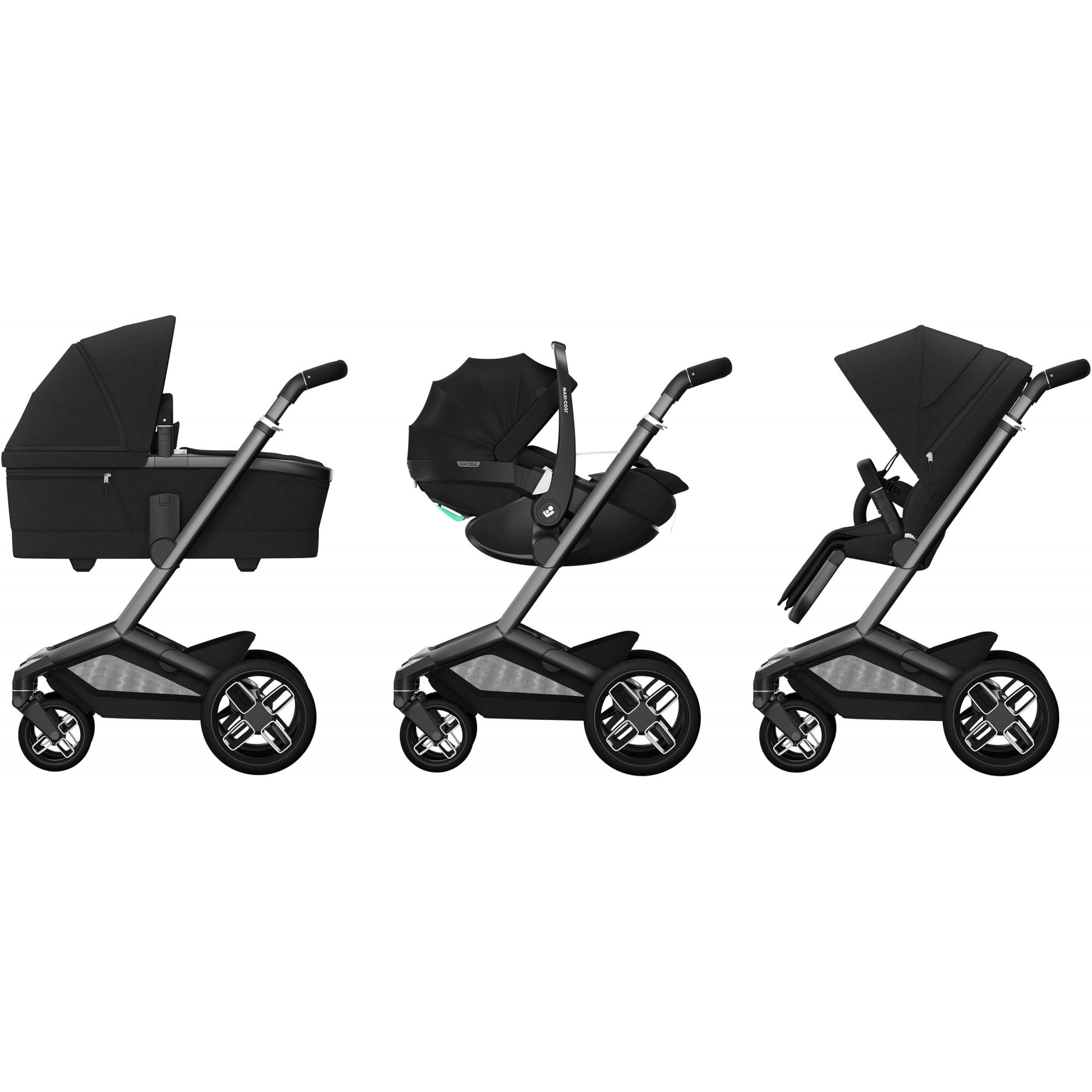 Maxi Cosi Fame 9 Piece Premium Bundle Twillic Black