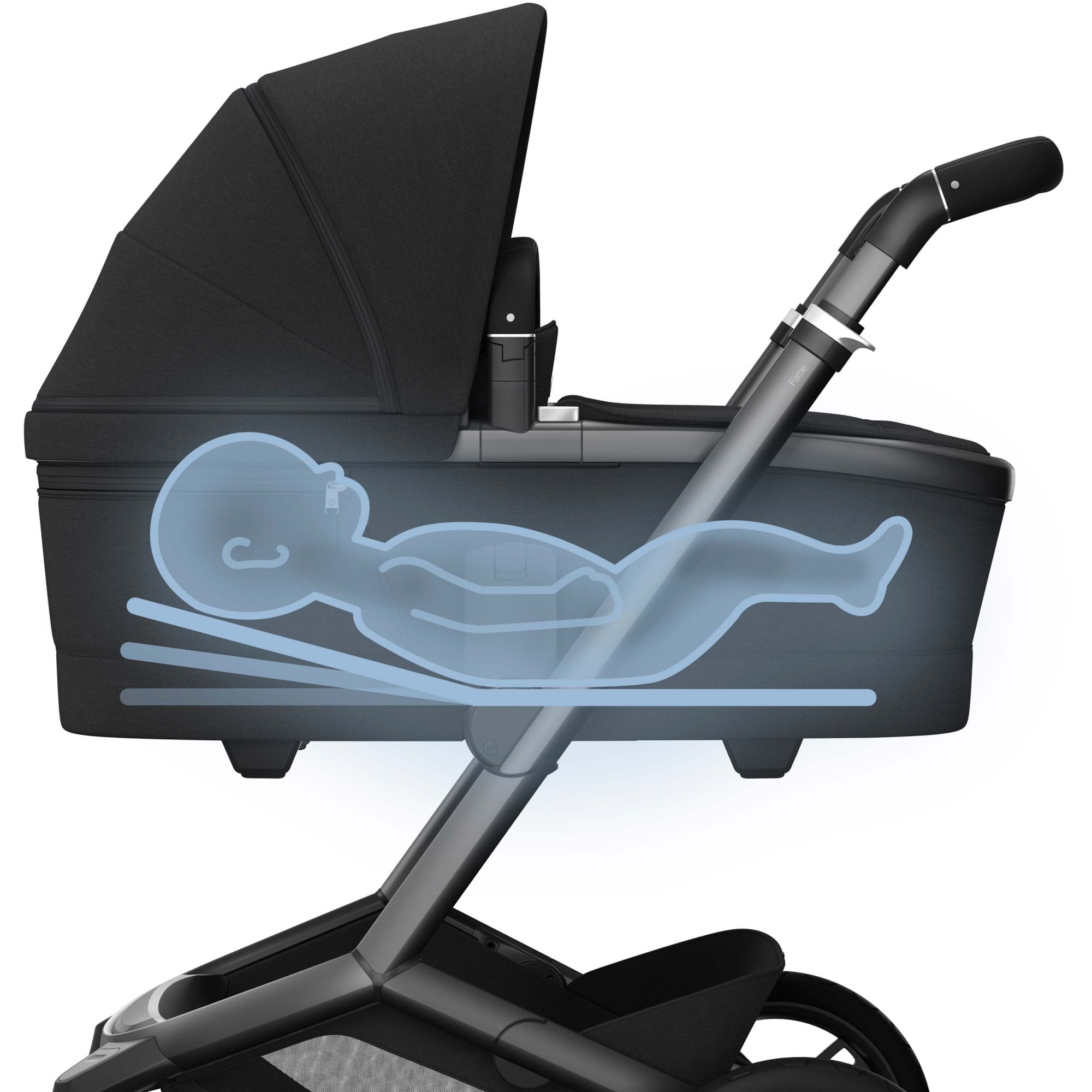 Maxi Cosi Fame Pram Twillic Black