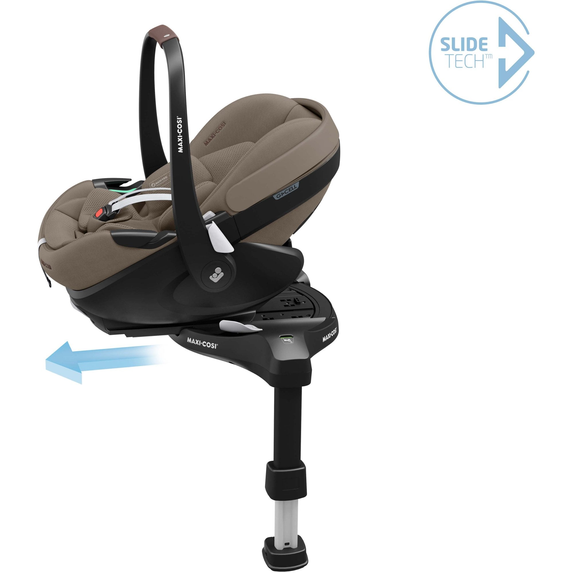 Maxi Cosi Fame 9 Piece Premium Bundle Twillic Truffle With Brown Wheels