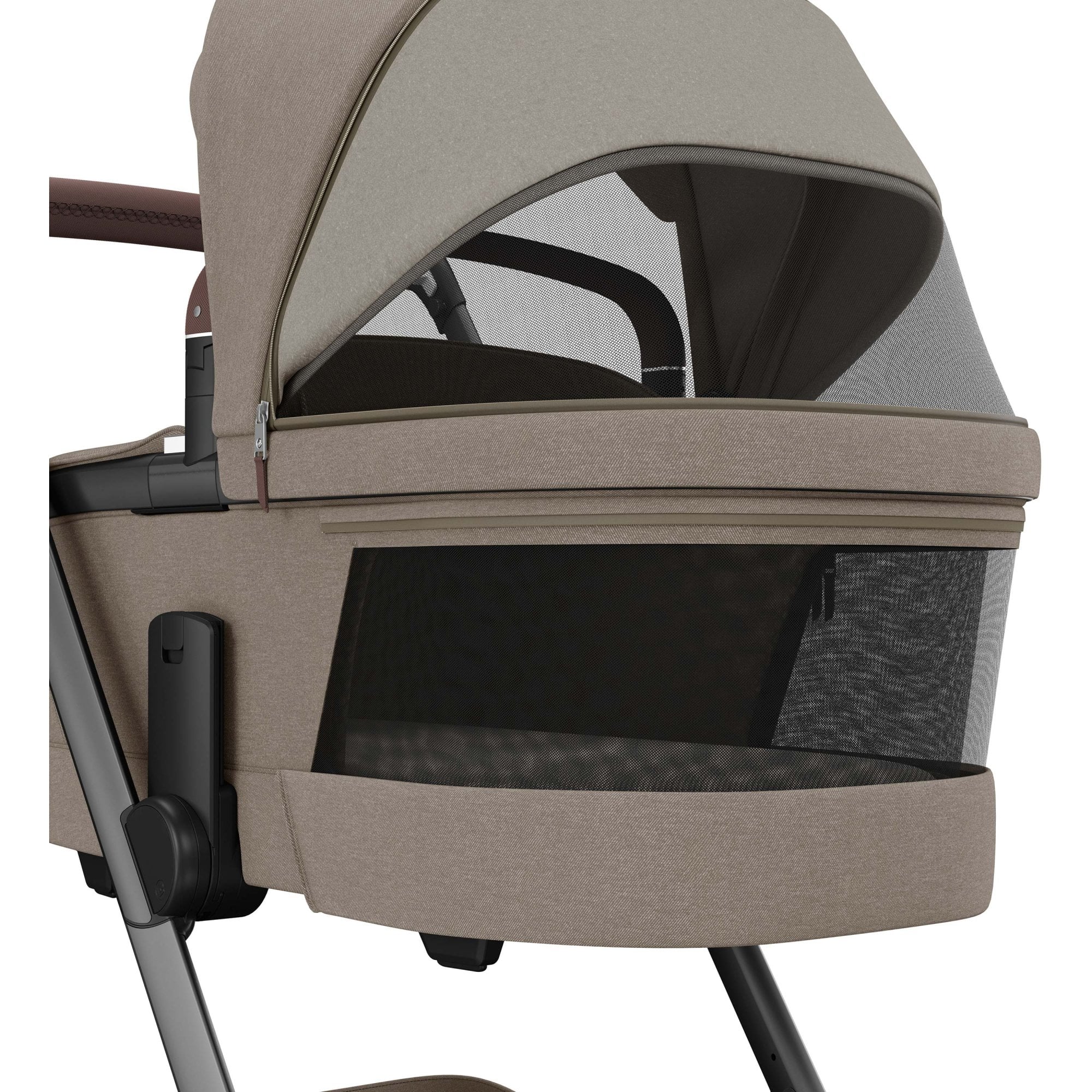 Maxi Cosi Fame Pebble 360 Pro2 Travel System Twillic Truffle With Brown Wheels