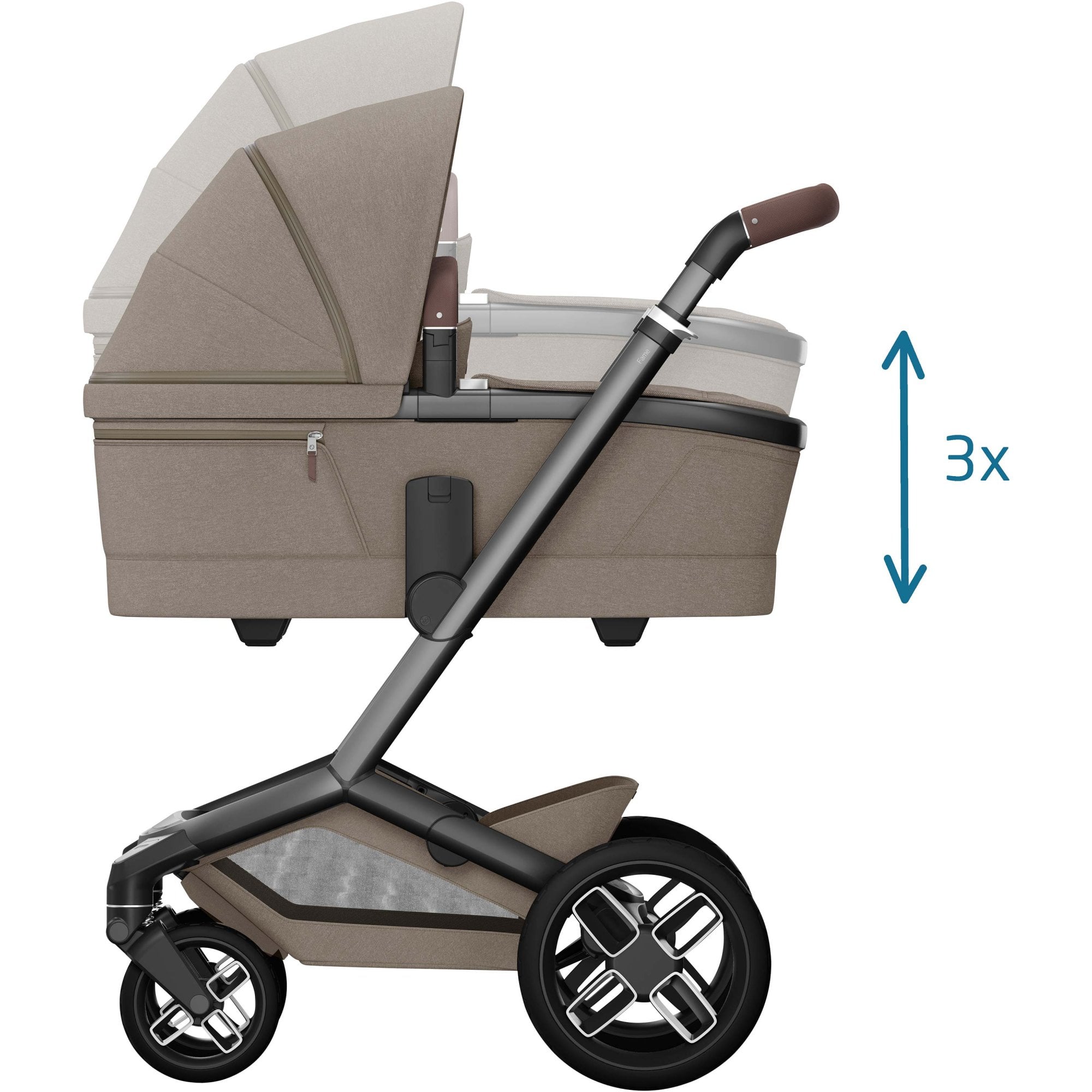 Maxi Cosi Fame Pram Twillic Truffle