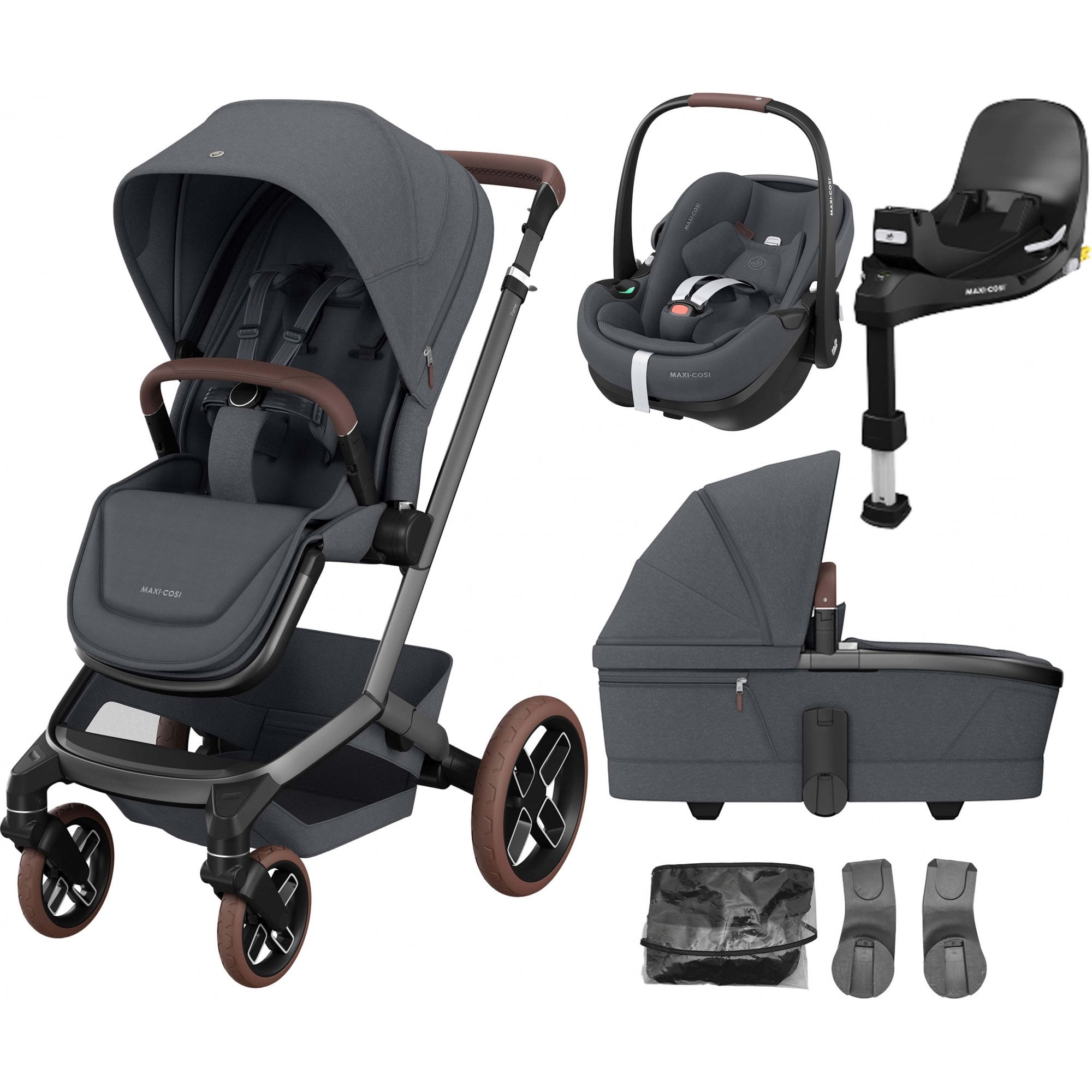 Maxi Cosi Fame Pebble 360 Pro2 Travel System Twillic Graphite