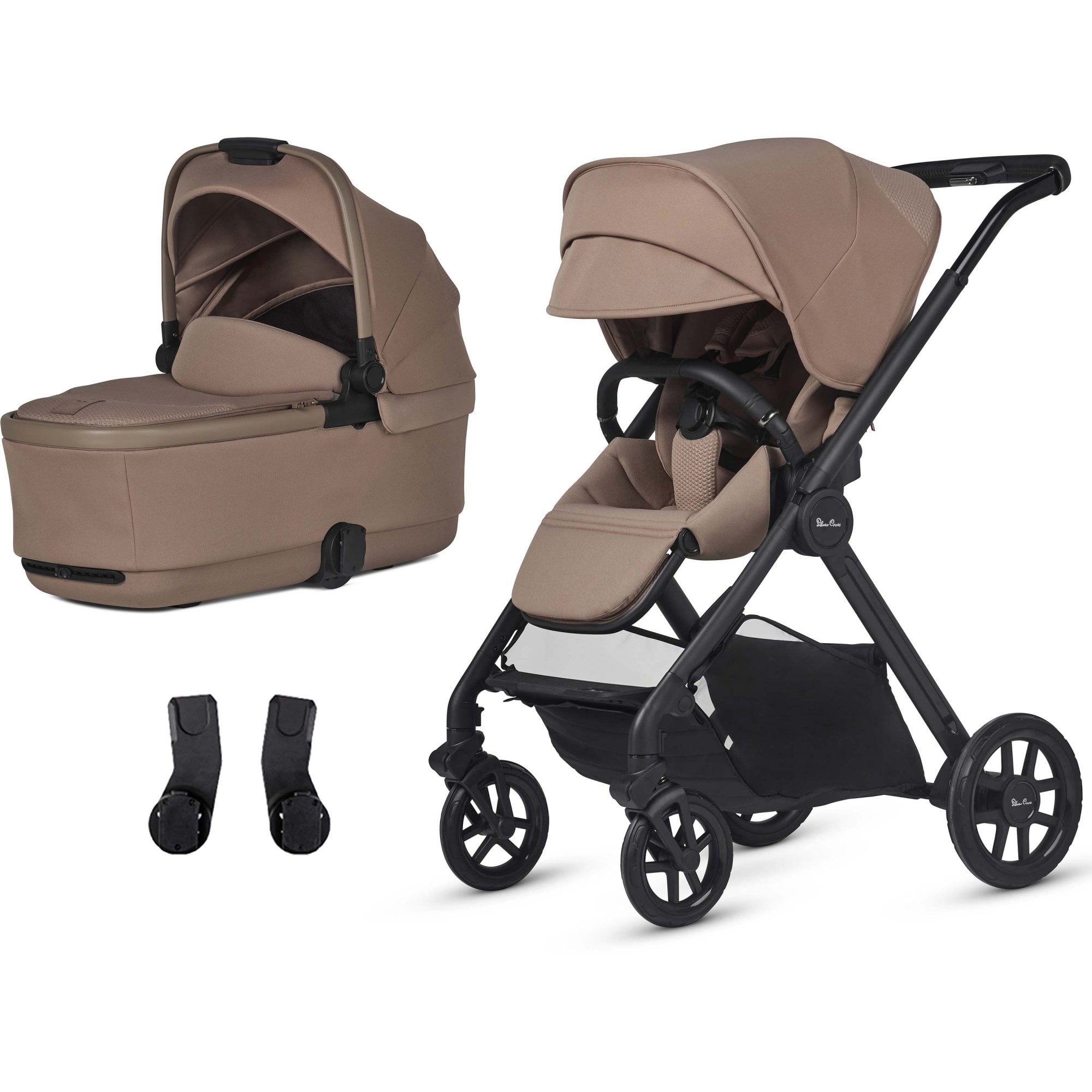 Silver Cross Reef 2 + First Bed Folding Carrycot Mocha
