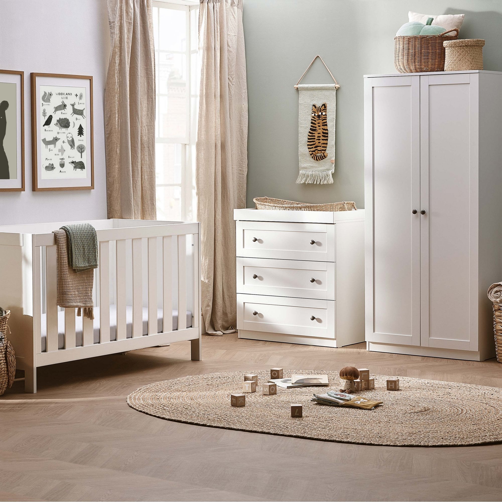 Silver Cross Bromley 3 Piece Nursery Furniture Set White
