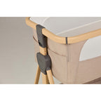 Silver Cross Lunar Bedside Crib Oatmeal