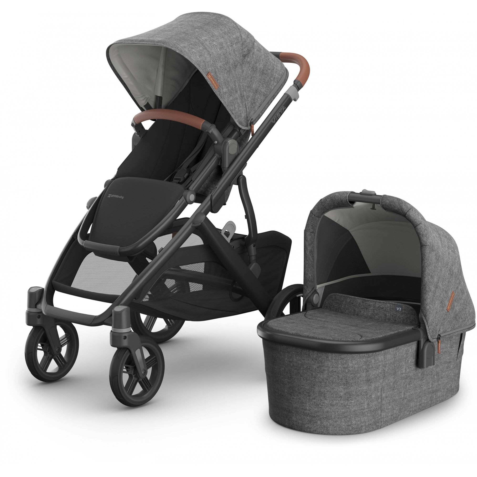 Uppababy Vista V3 Premium Range 3 in 1 Pram Greyson