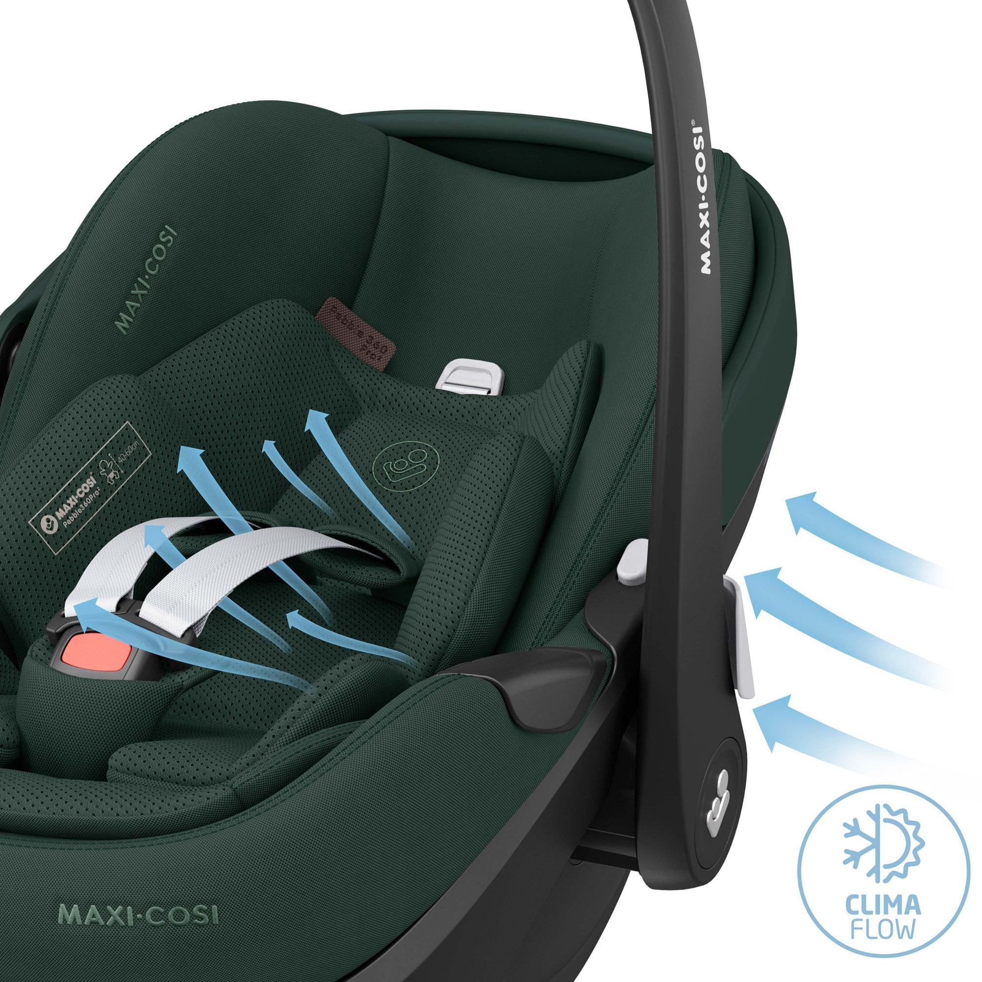 Maxi-Cosi Pebble 360 Pro V2 Infant Car Seat Group 0+ Twillic Green