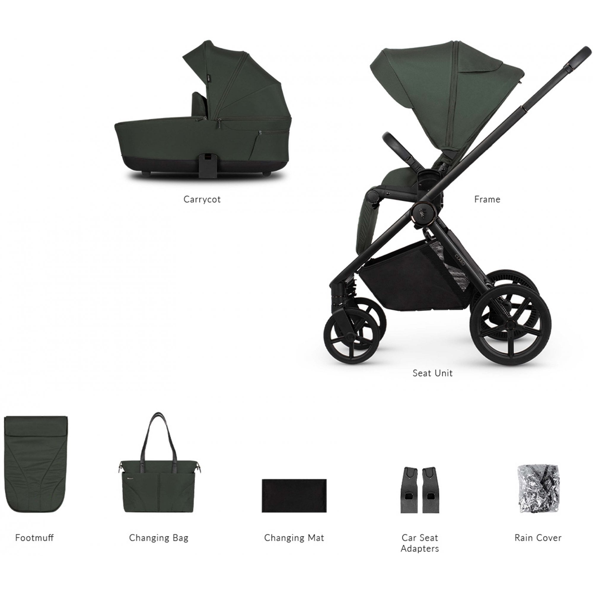 Venicci Claro 2in1 Pram Forest