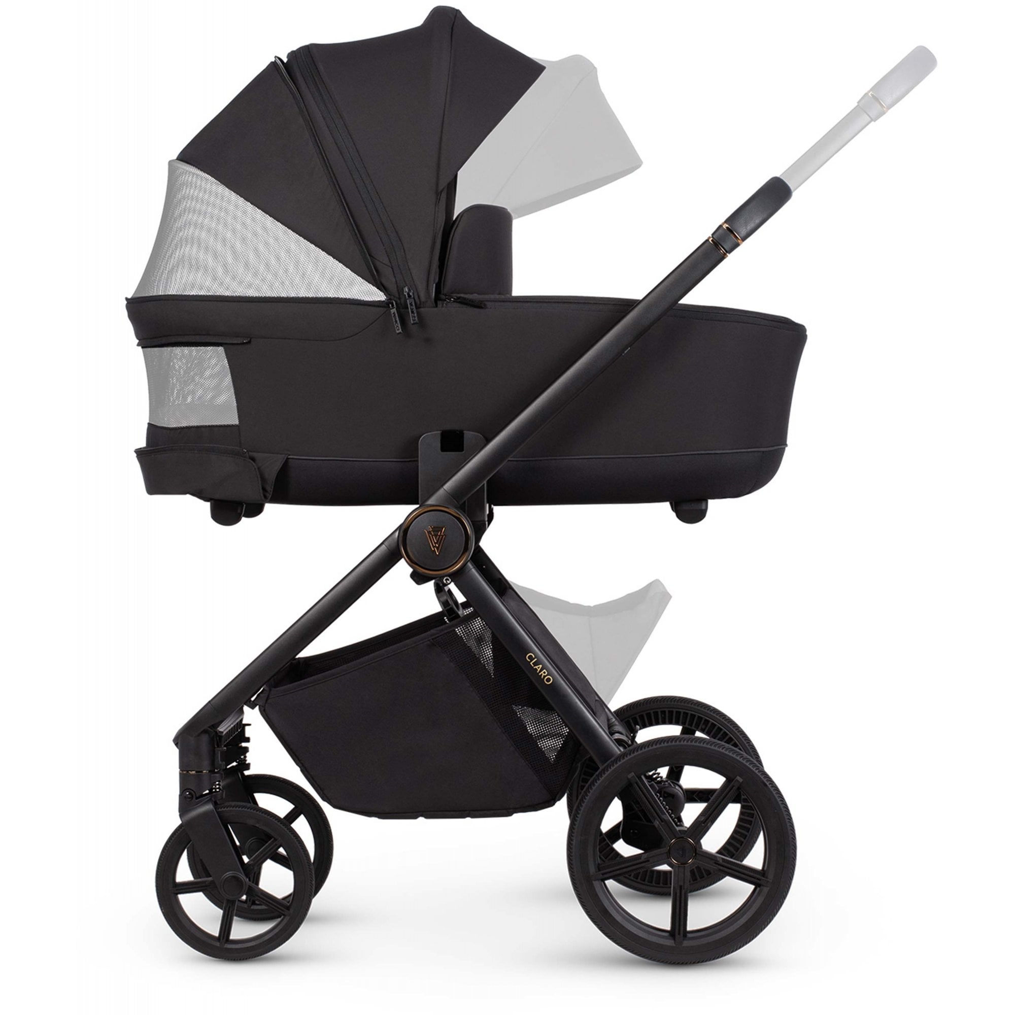 Venicci Claro 3in1 Pram & Base Noir + Tiago Beige & Base