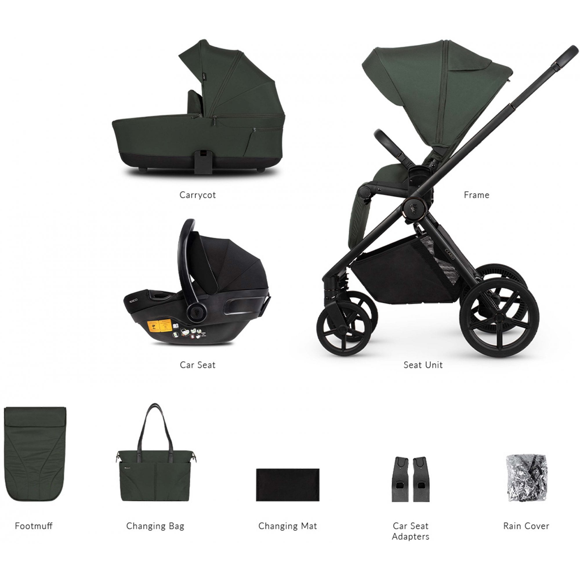 Venicci Claro 3in1 Pram Forest