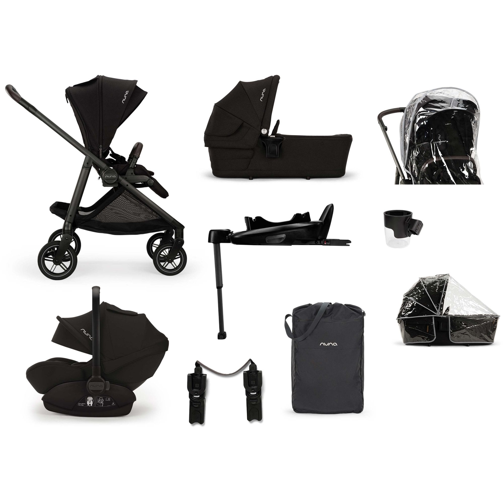 Nuna SWIV ARRA next Bundle Caviar