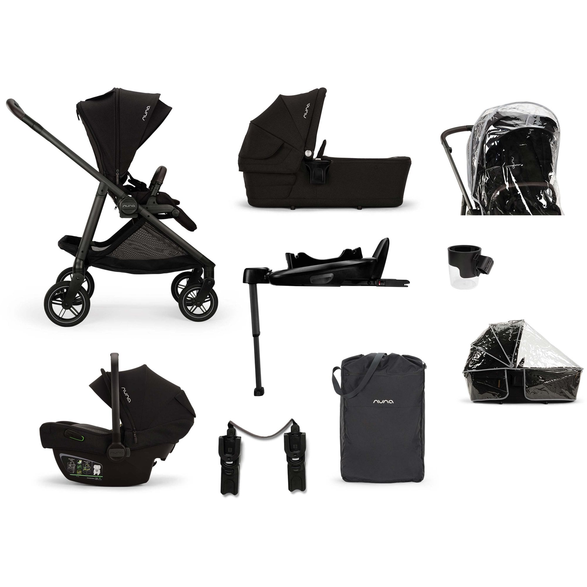 Nuna SWIV PIPA next Bundle Caviar