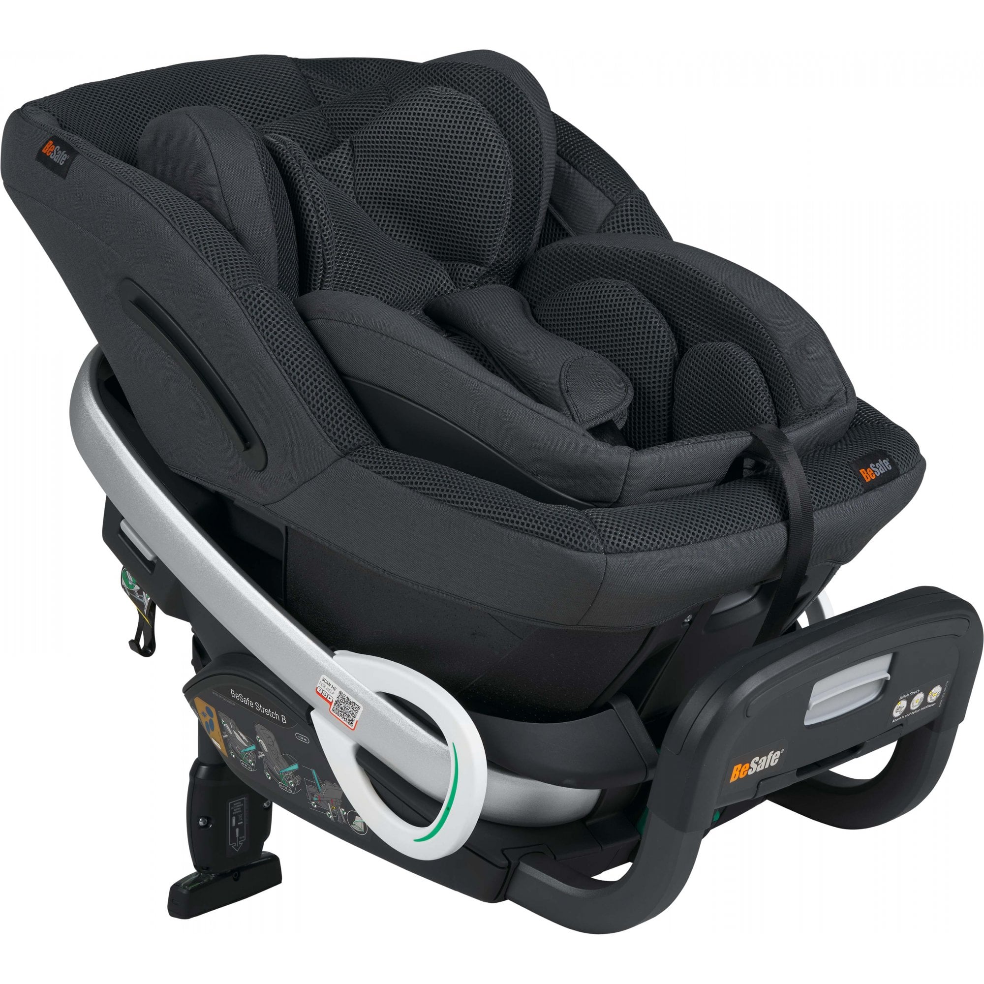 BeSafe Stretch B Rear Facing Car Seat Anthracite Mesh